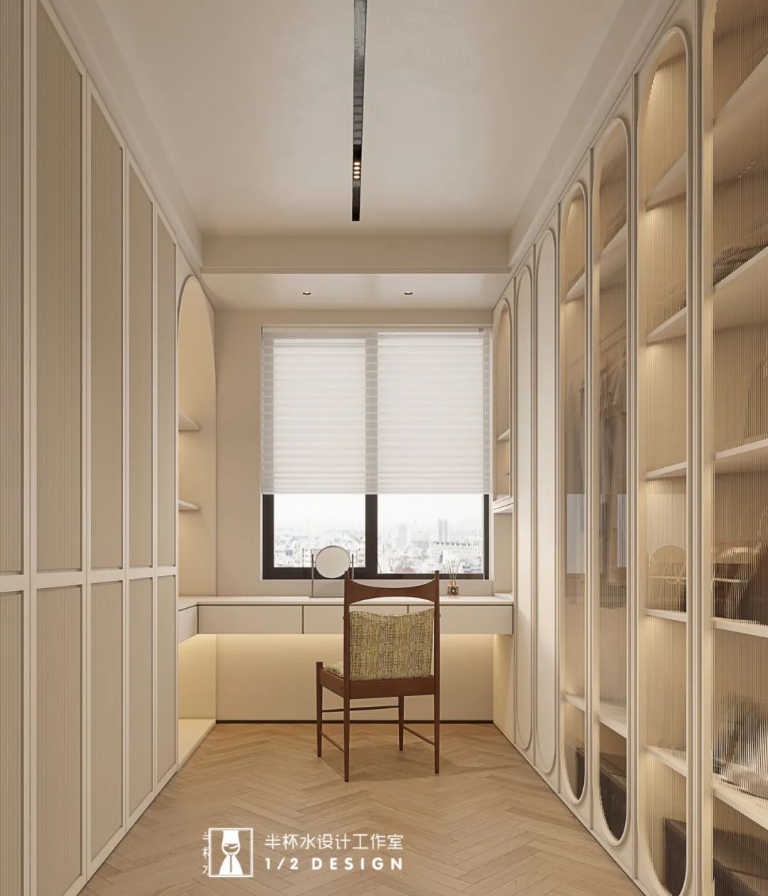 宁波泊蔚法式奶油风家居设计丨中国宁波丨半杯水设计工作室-24