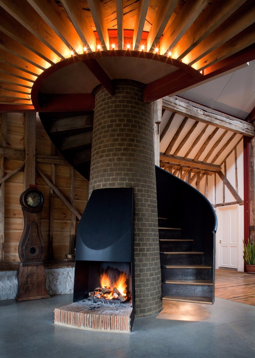 18世纪谷仓改造的,历史农业建筑风格的私人住宅-8