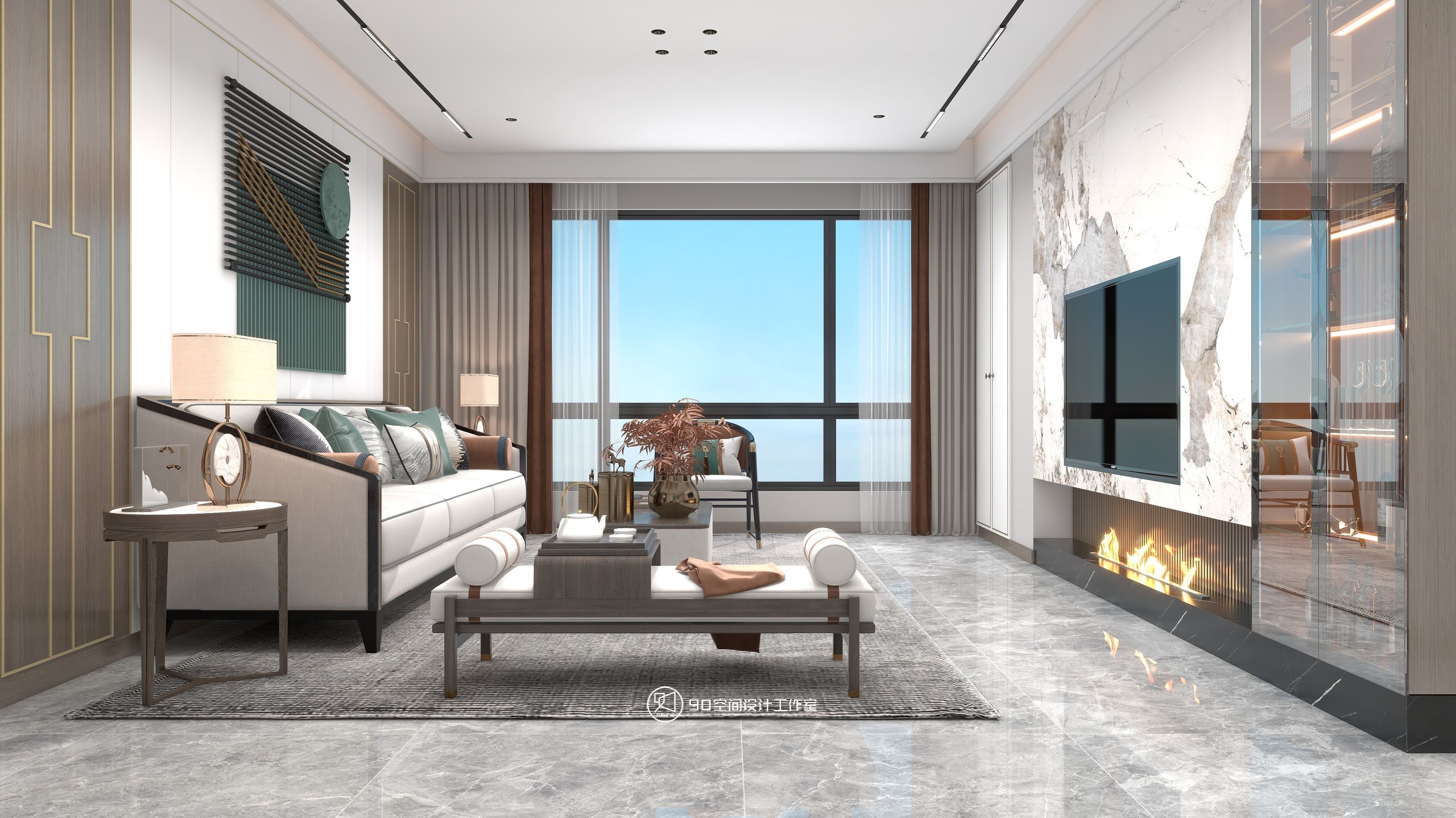 多情种新中式风格126 平方 4 室 2 厅 2 卫-10