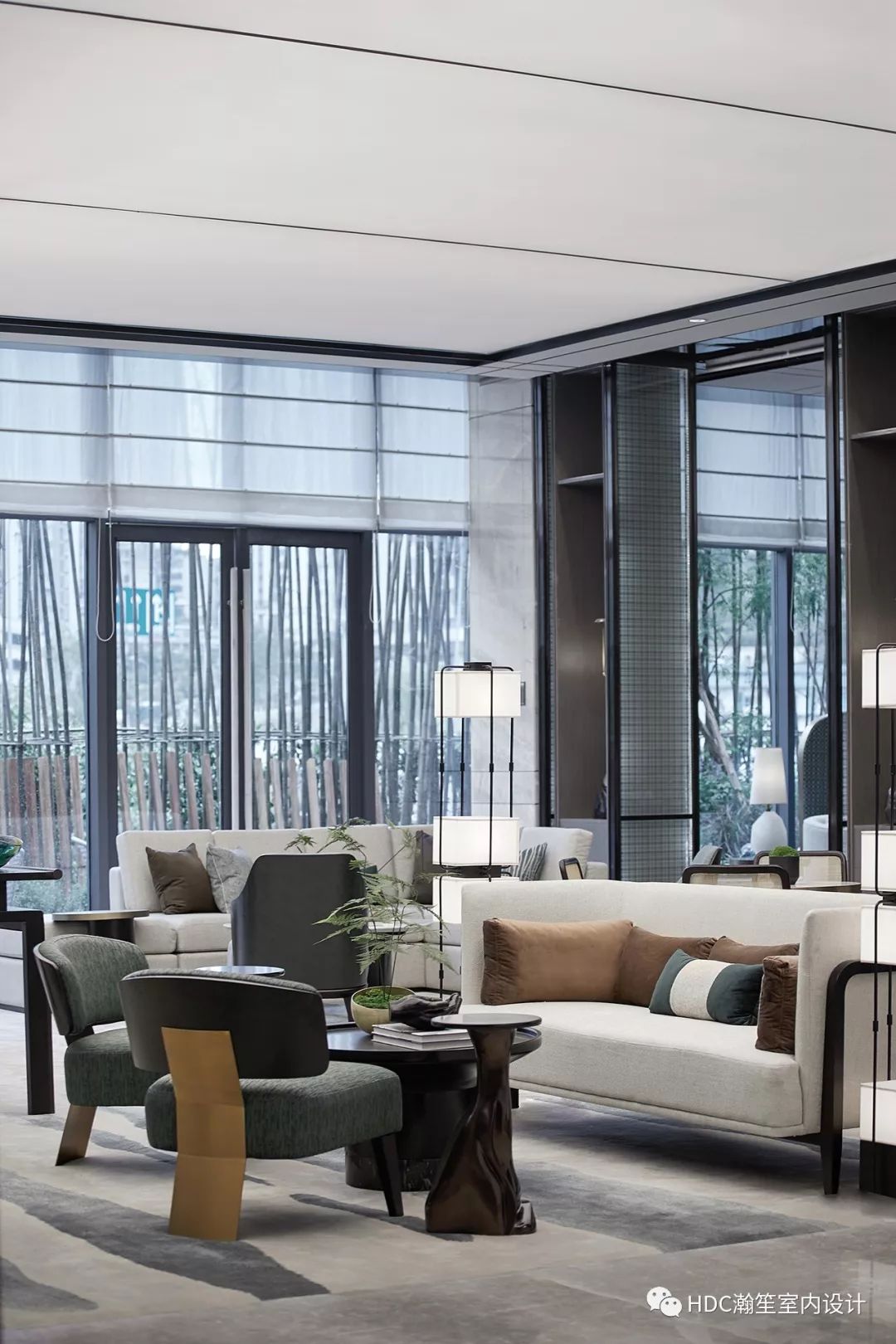 重庆洺悦国际售楼中心 | 轻奢中式，原创艺术设计-32