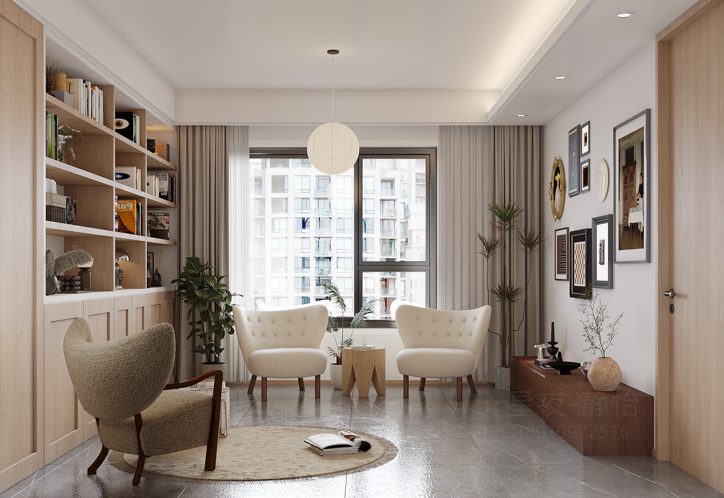 原木风丨家装效果案例-3