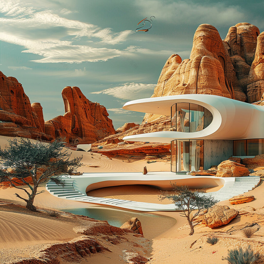 沙漠宁静之家丨Studio Aghaei-3