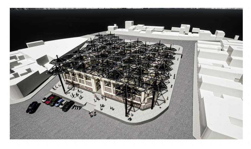 Mercado de las Cruces 广场市场屋顶设计丨哥伦比亚-41