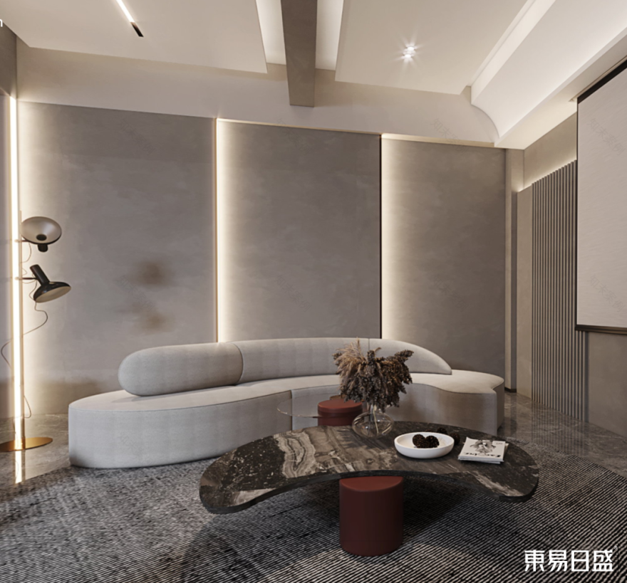 【案例】形与型的切割融合:沉浸式体验320㎡四居如此有气质!-39