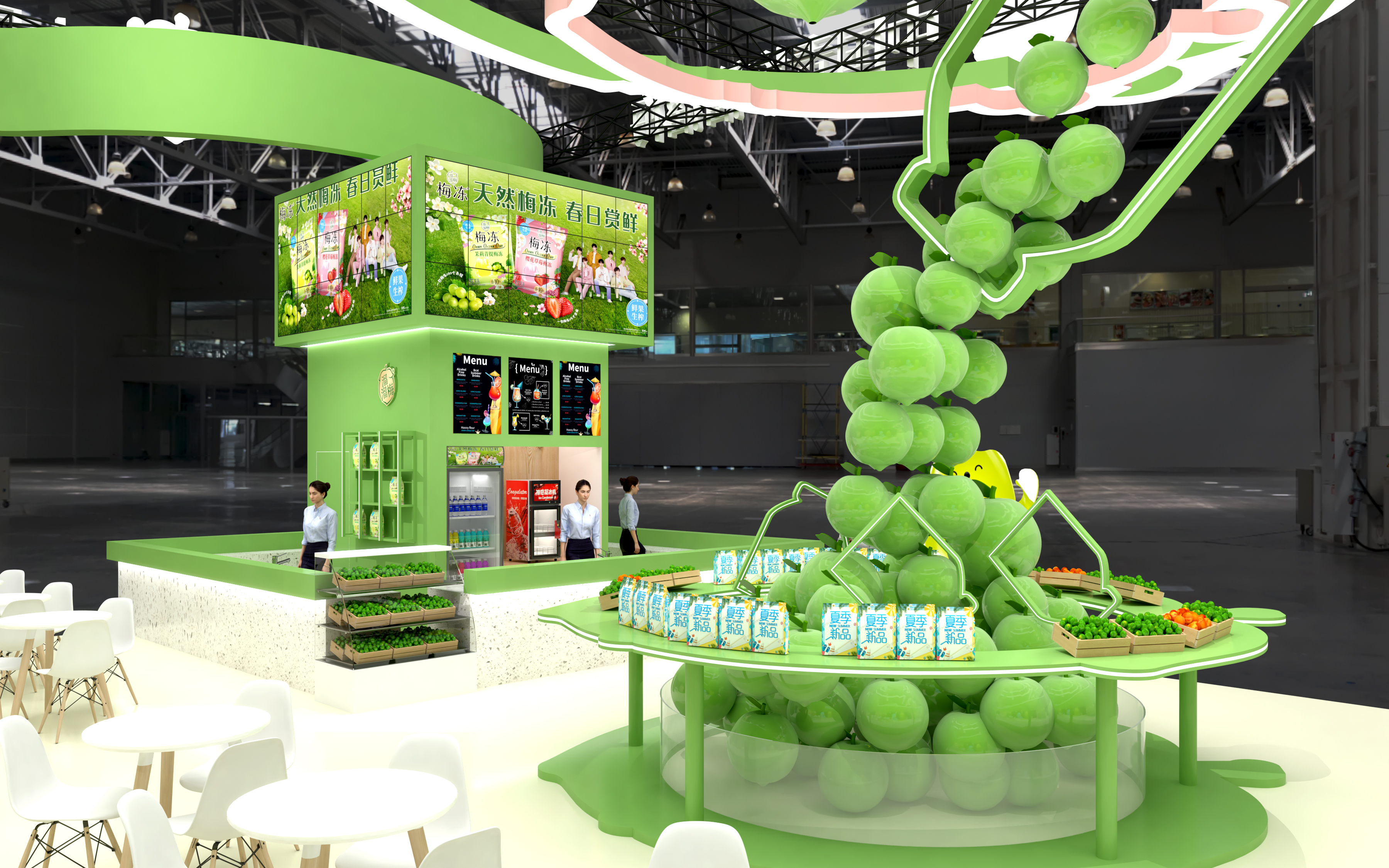 溜溜梅（西雅国际食品展）展台设计方案-19
