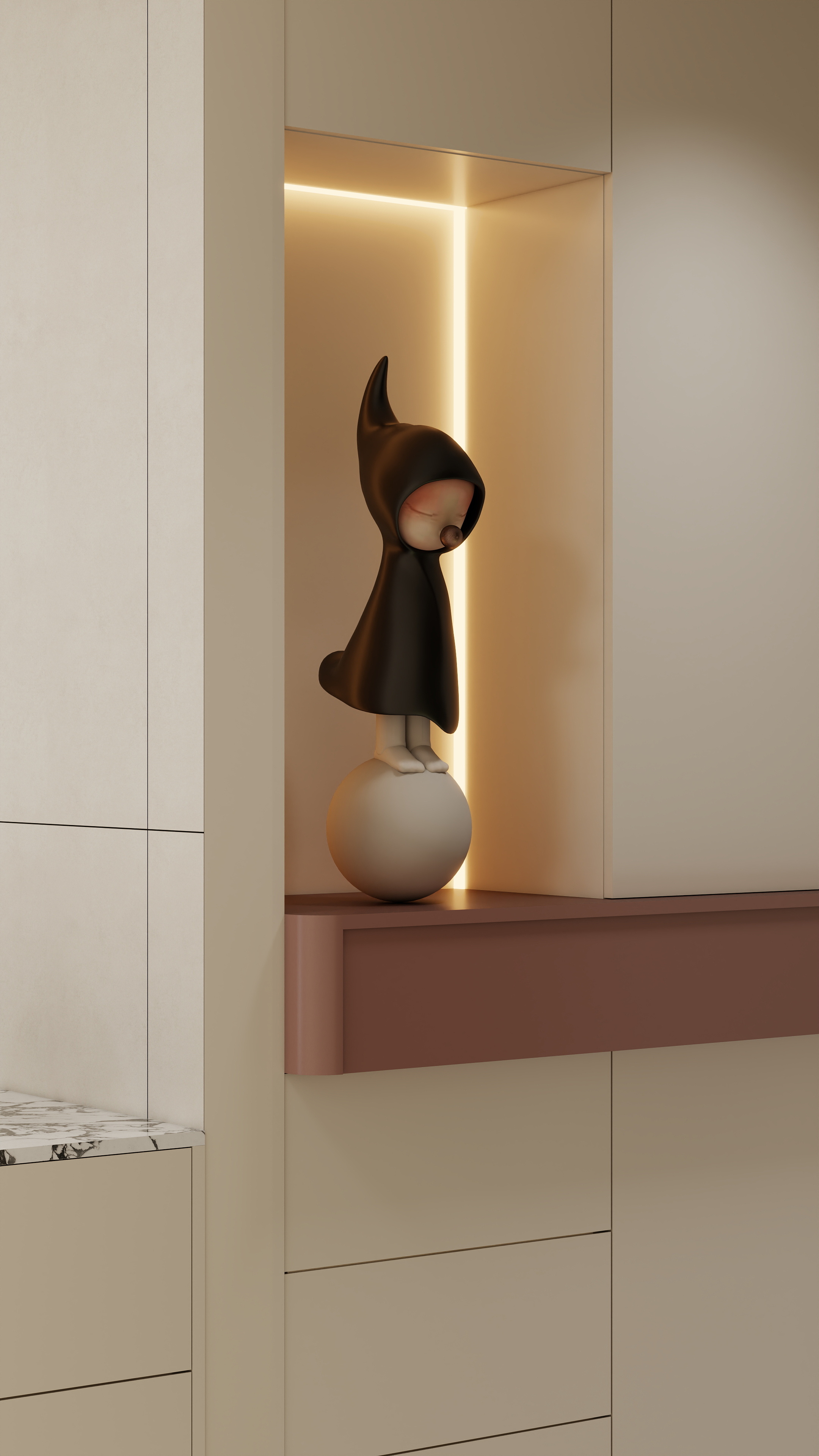 《天河·奶油絮语》治愈系家居全案设计丨中国广州丨广州市至雅设计装饰工程有限公司-59