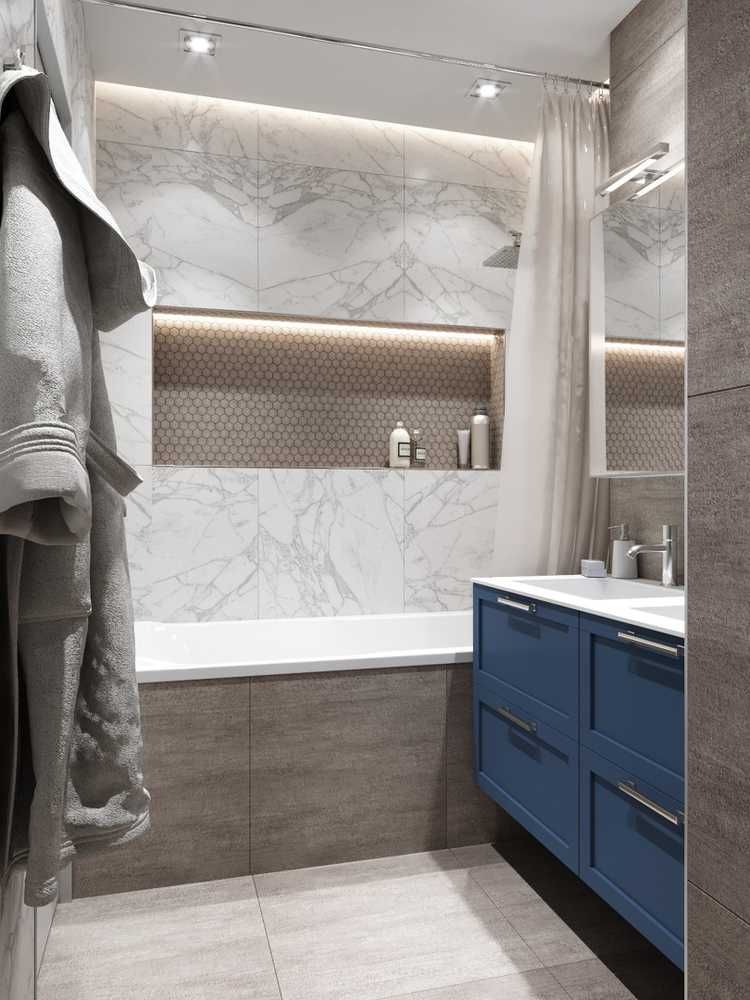 3к 90㎡现代风格三居室公寓设计项目丨俄罗斯莫斯科丨工作室 «А + Б»-65