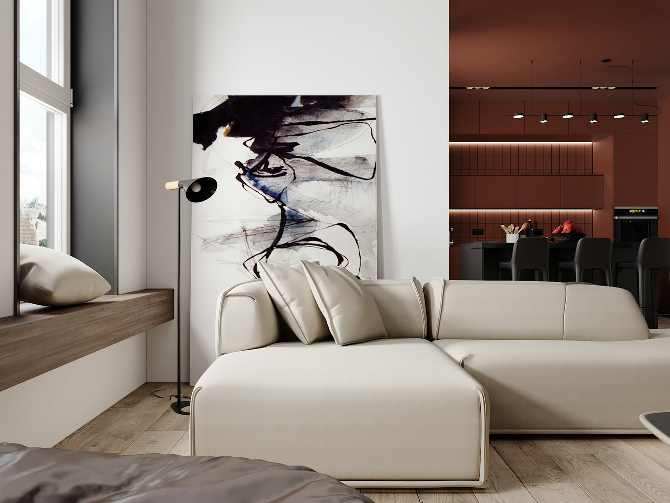 橙色工业风，雅致浪漫的温文尔雅空间-2