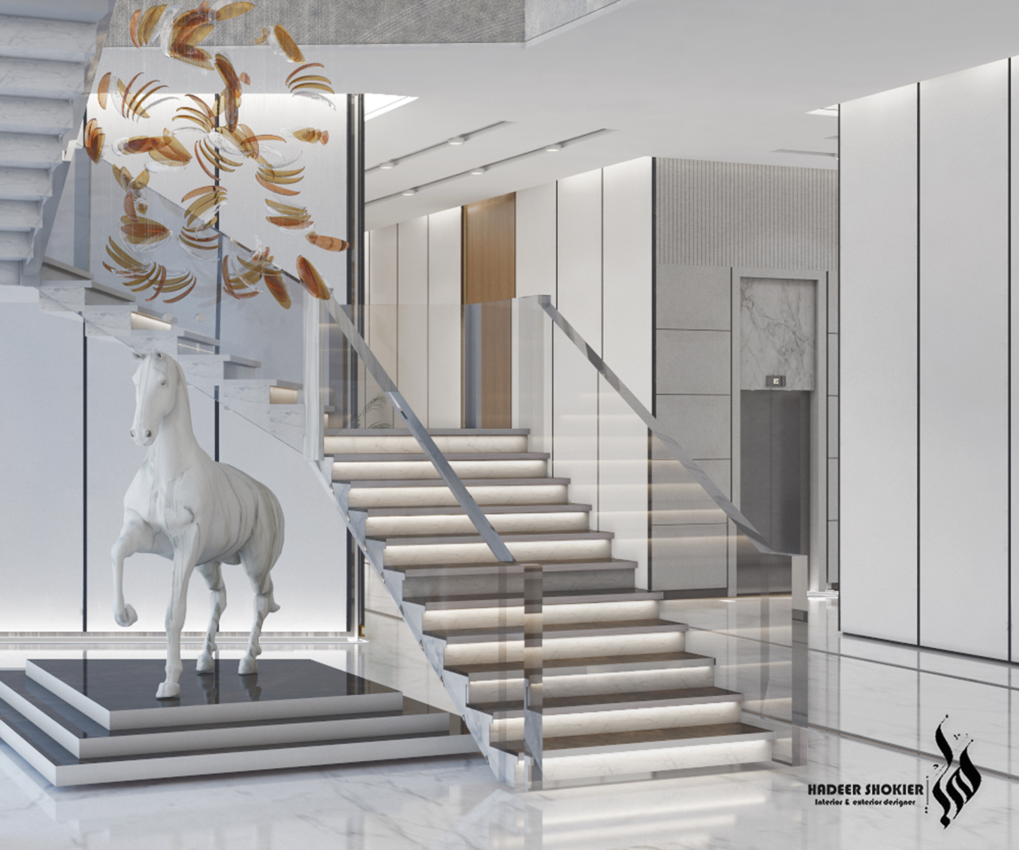 酒店前台设计丨Hadeer Essam Shokier-11