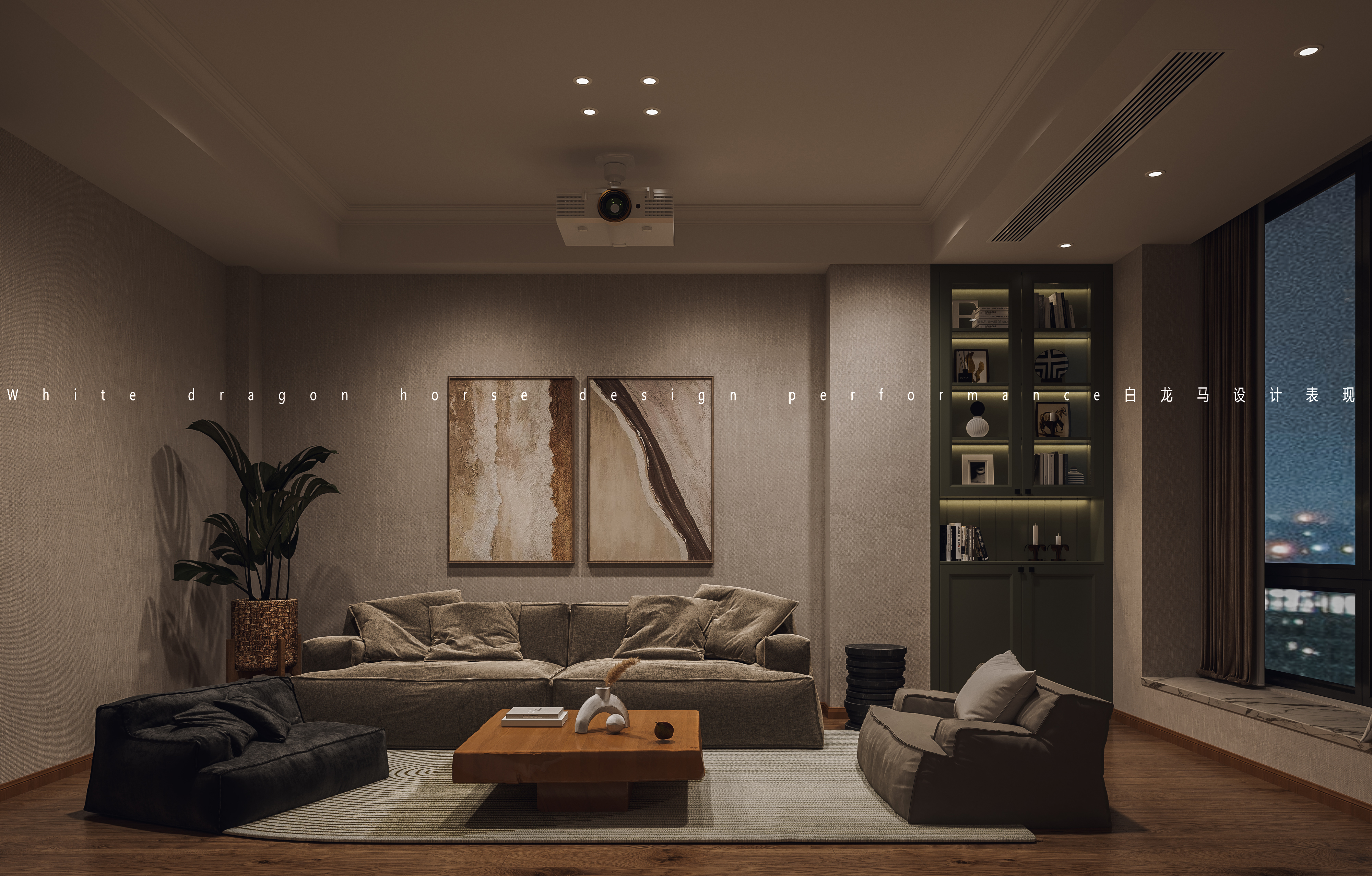 美式轻奢——白龙马效果图-13