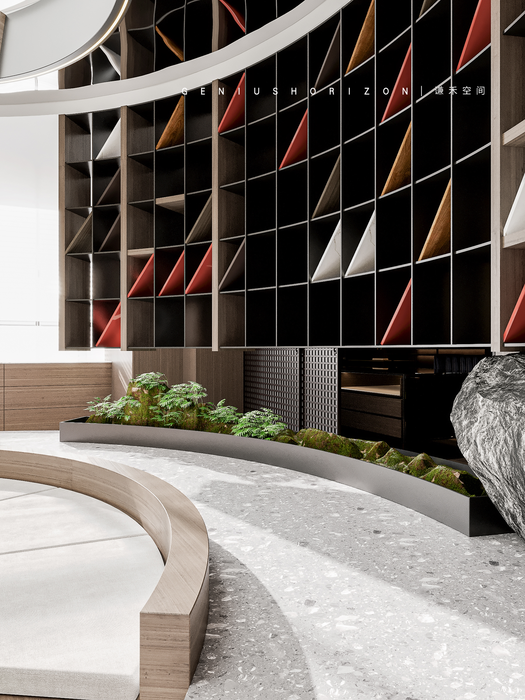 现代木作店效果表现丨谦禾空间设计事务所-11