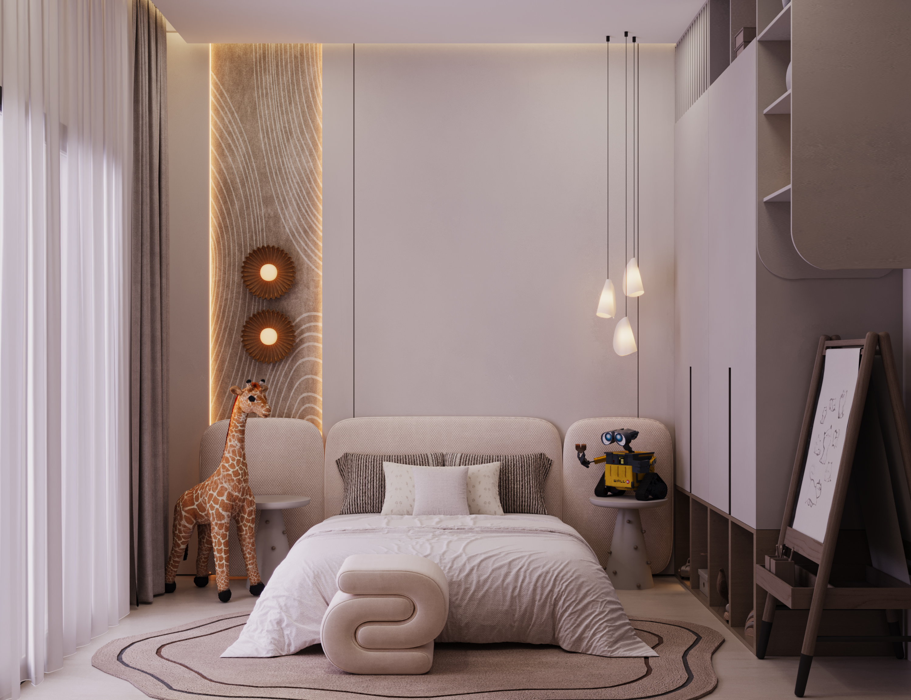 儿童房丨沙特阿拉伯丨Awab Elsaid designs,MARWA ELSAYED-5