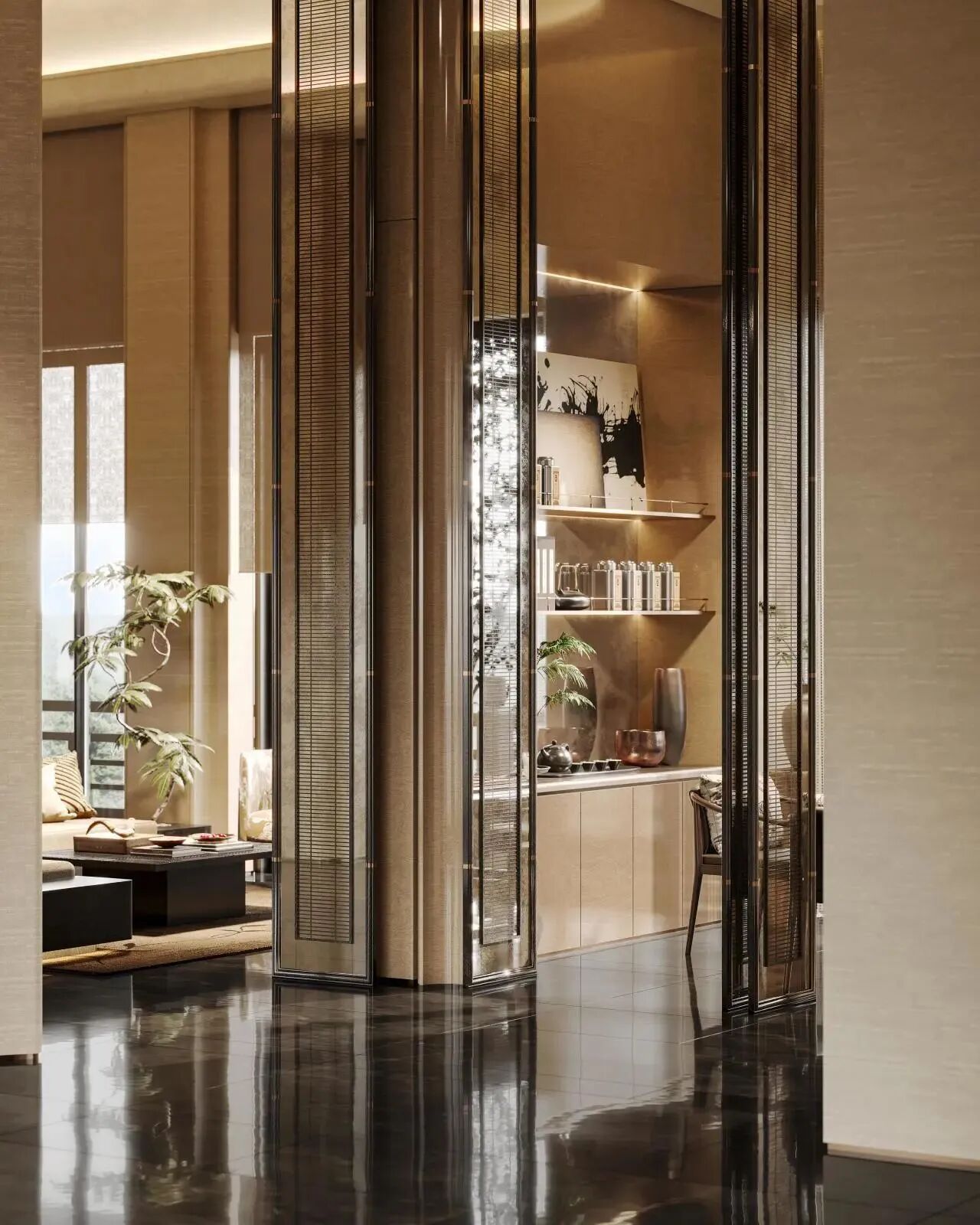 176㎡新中式美学宴会厅样板间设计丨紫香舸设计-50