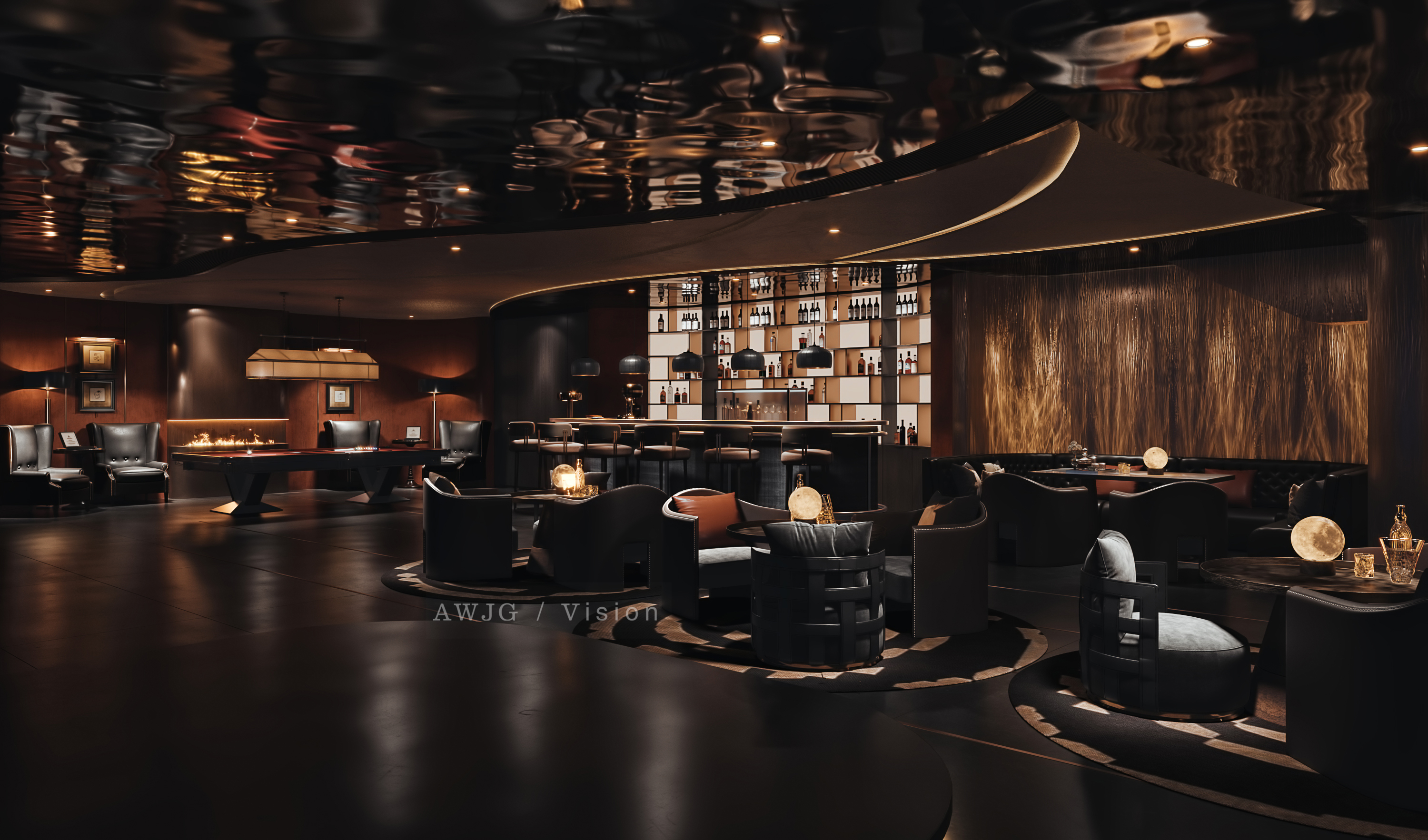 暗黑风雪茄吧酒吧-8