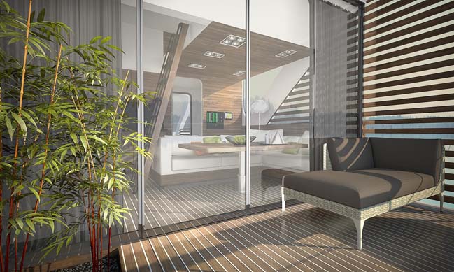 带双体船公寓的浮动酒店-13