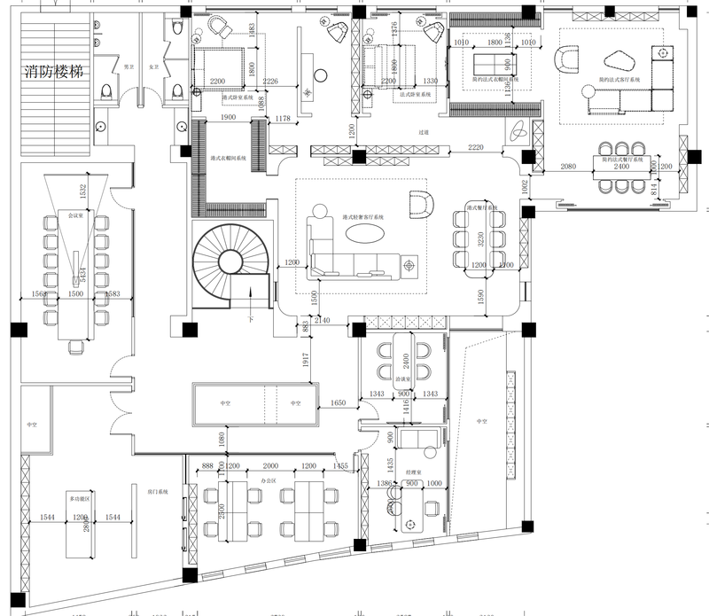 FUROM 高端定制木作总部展厅设计丨H 空间全案设计公司-37