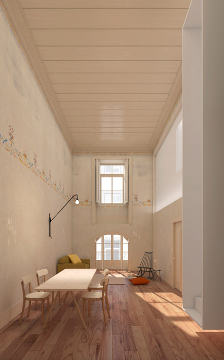 面包店旁的公寓式酒店丨葡萄牙里斯本丨Aurora Arquitectos-5