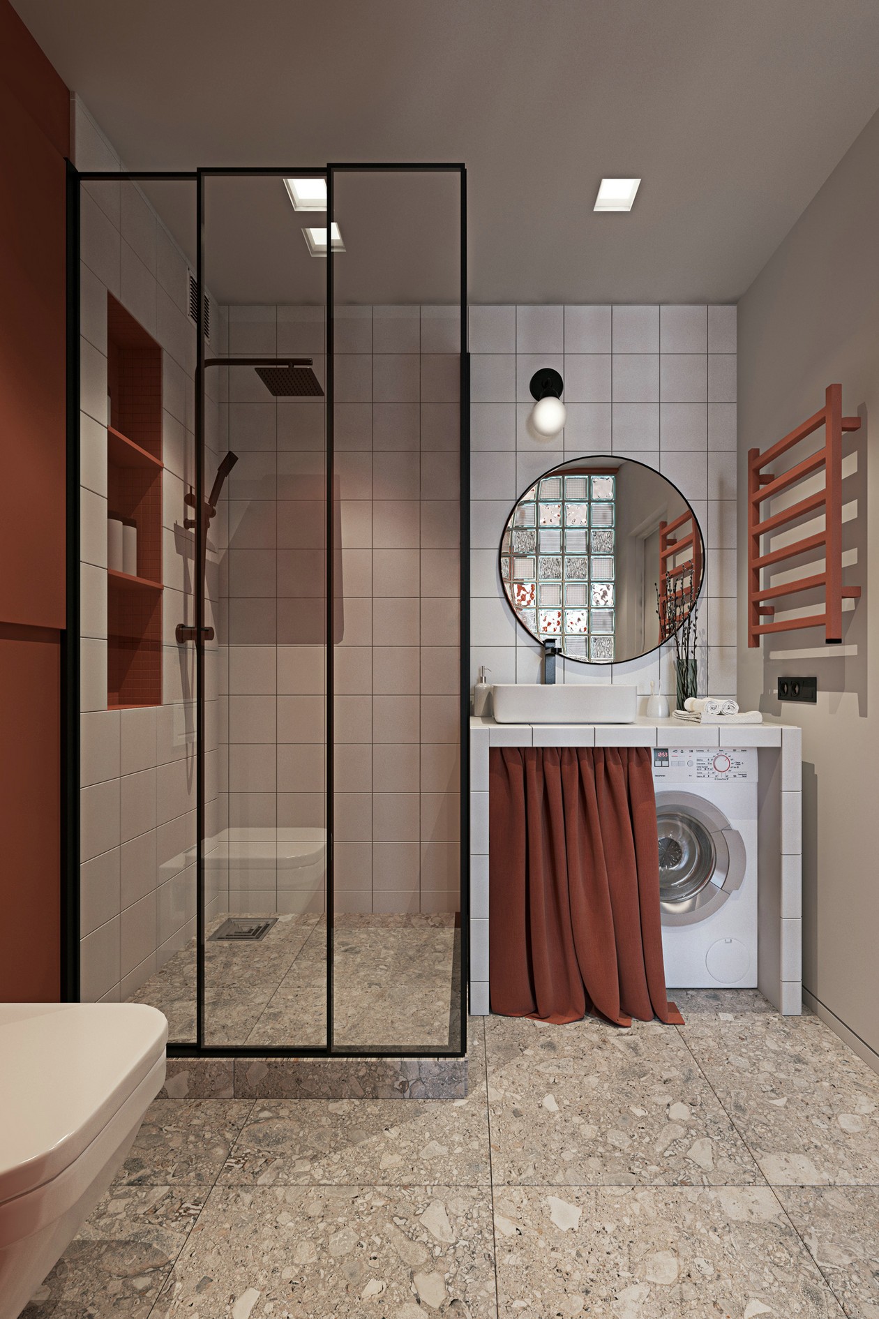 乌克兰基辅 82㎡多彩空间设计-14