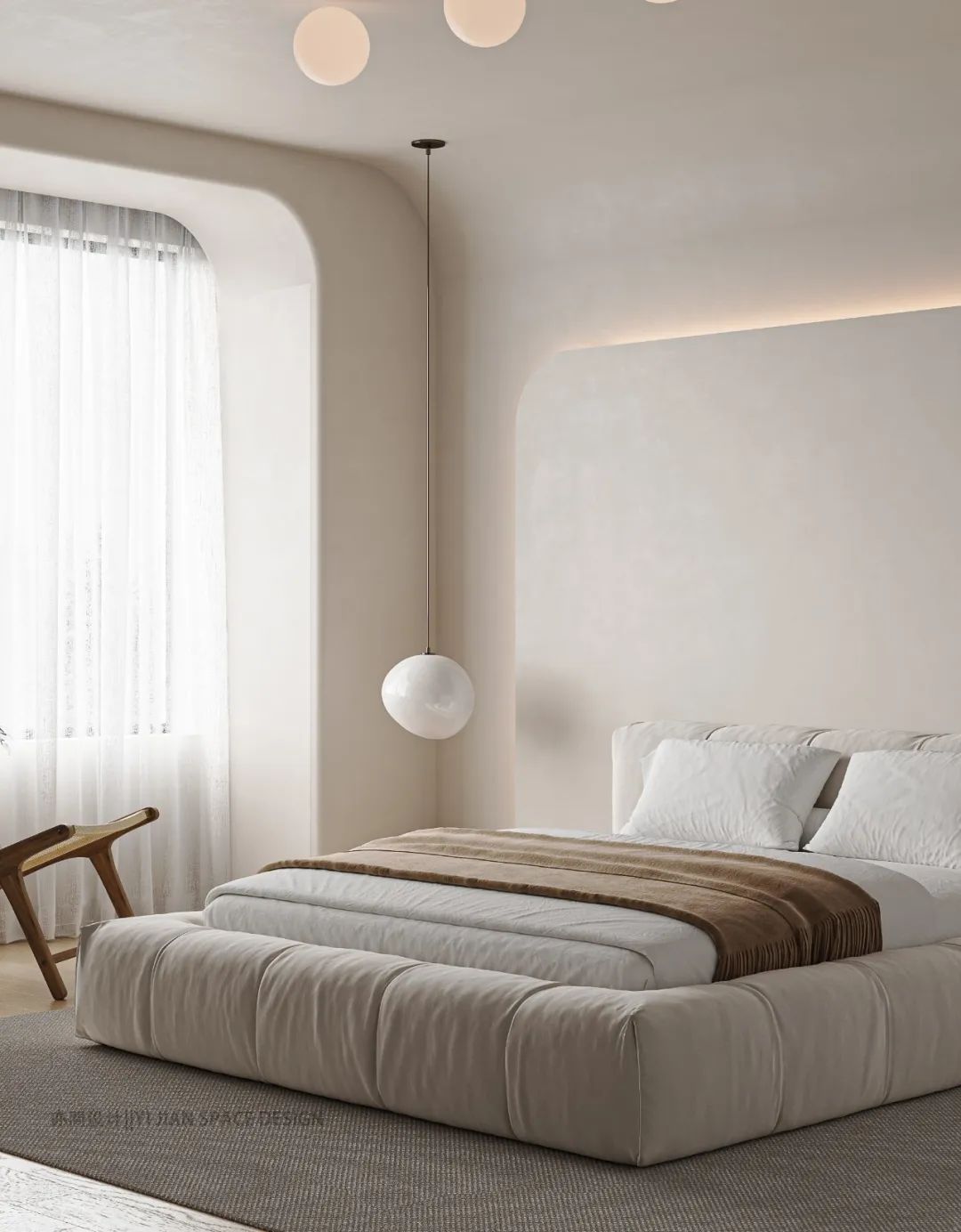 逸品尚居 · 极简奶油风格设计丨亦間设计-27