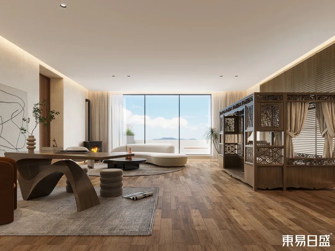 210㎡跃层装修，毫不「网红」的侘寂风-41