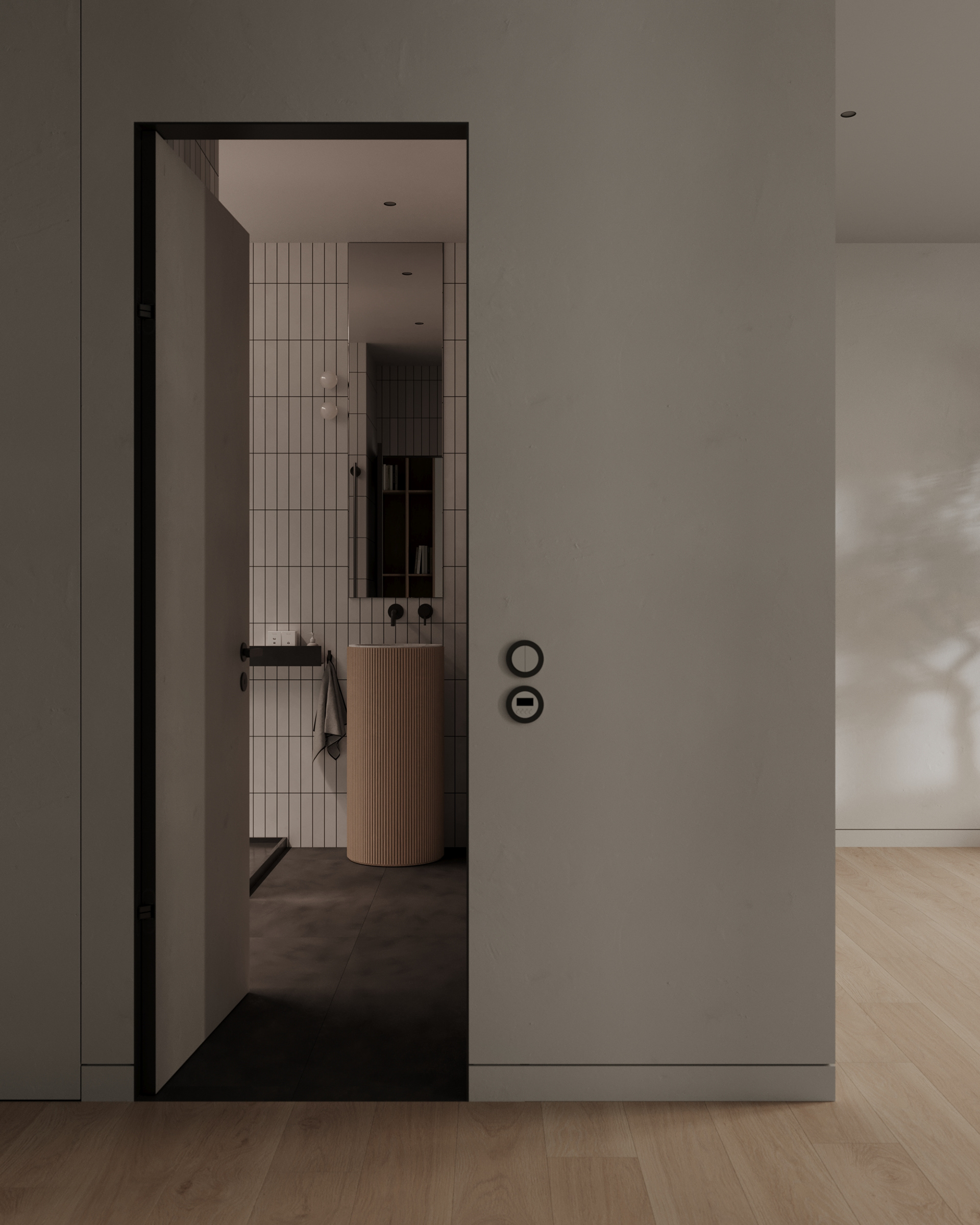 原木与白 打造舒适温暖的住宅-14