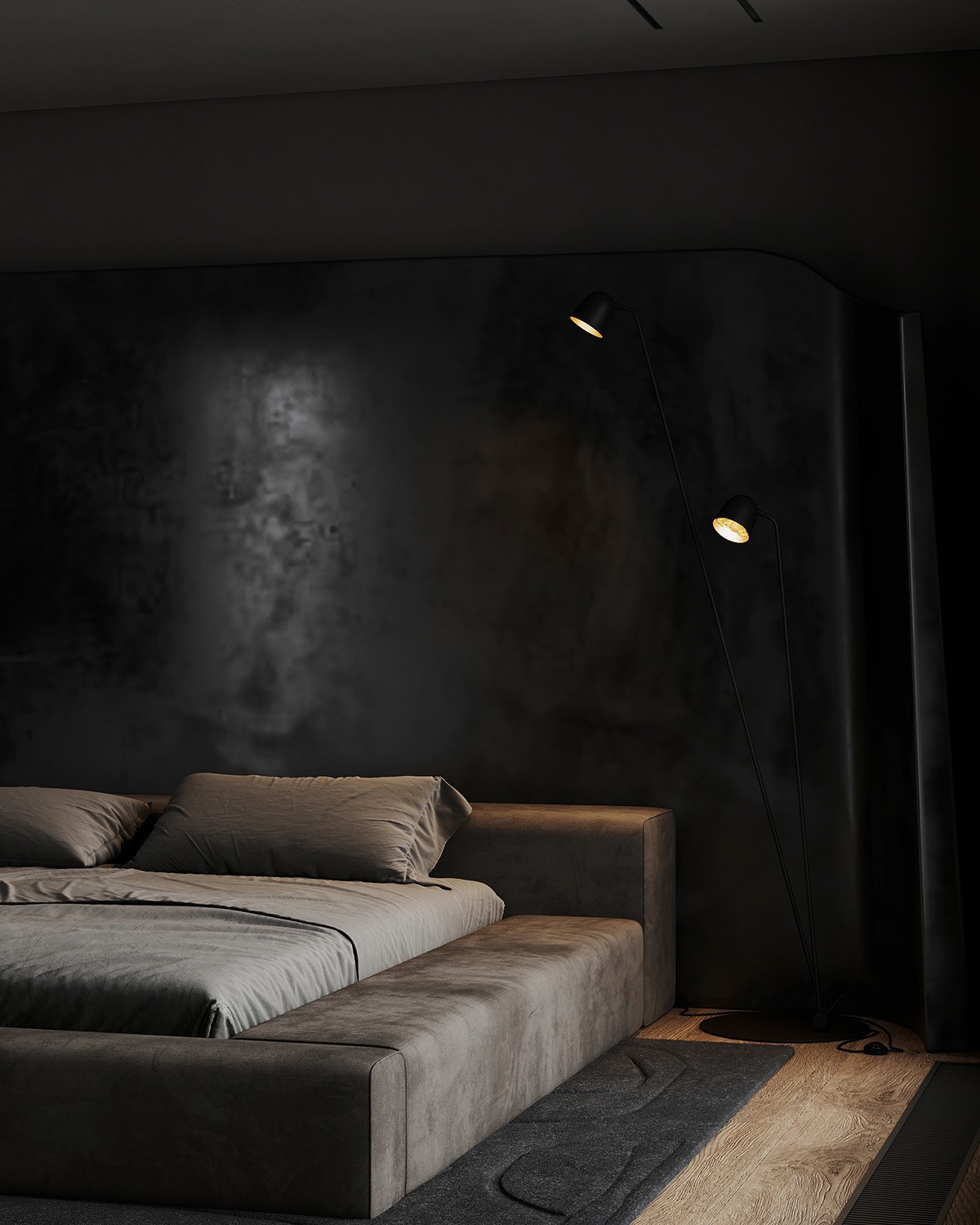 黑灰高级质感空间 神秘又高冷-11