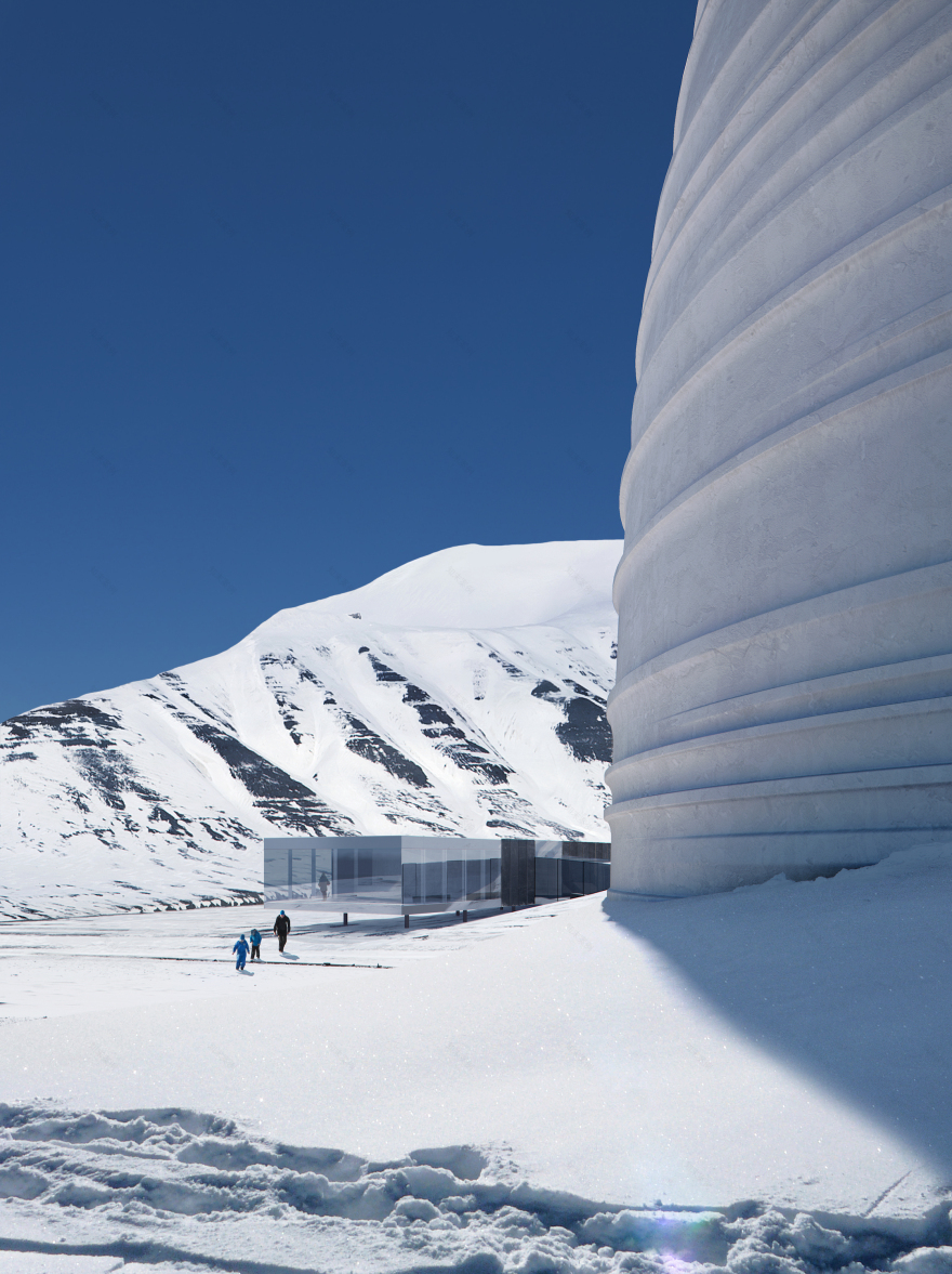 极地记忆 · Snøhetta 设计世界种子库游客中心-9