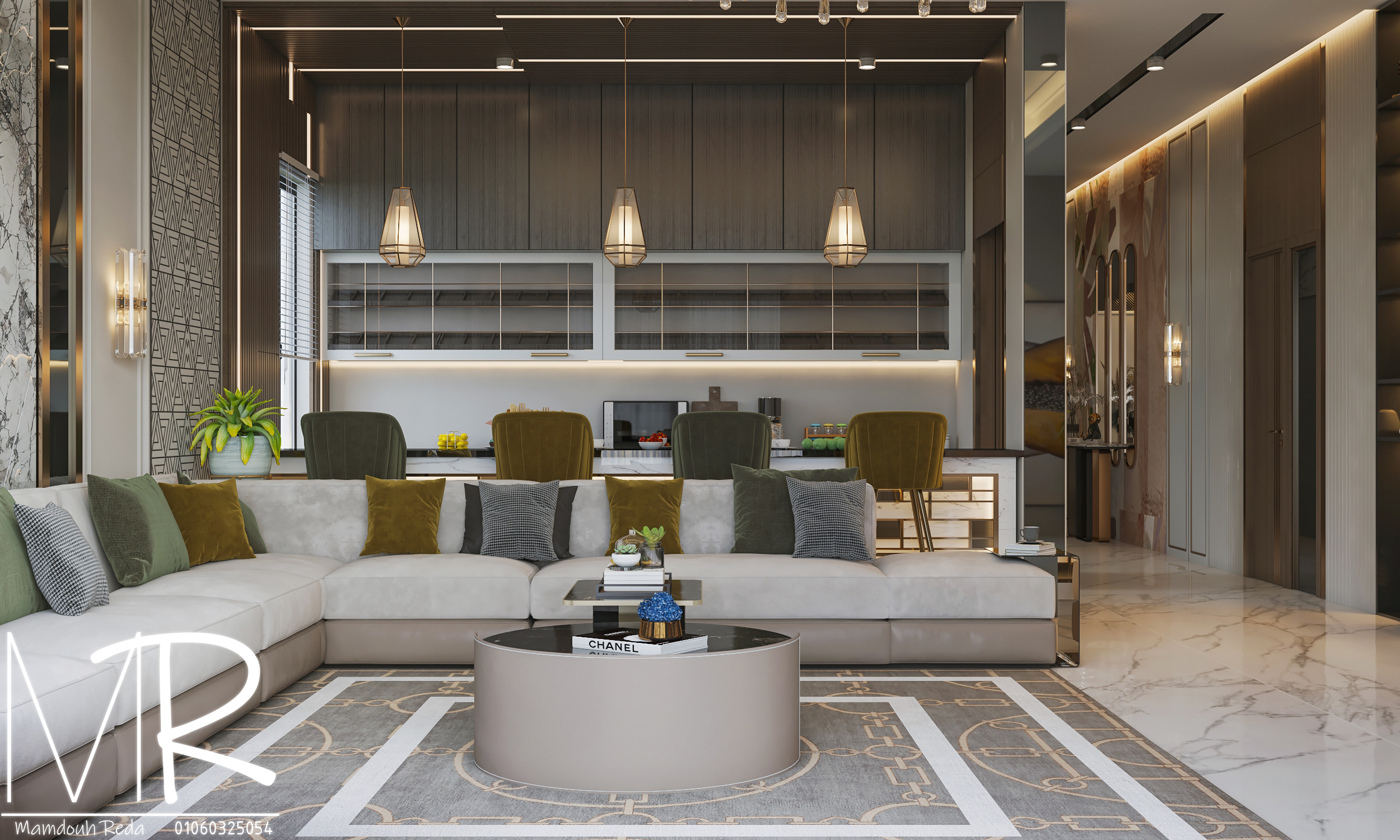 现代生活区带食品储藏室设计-10