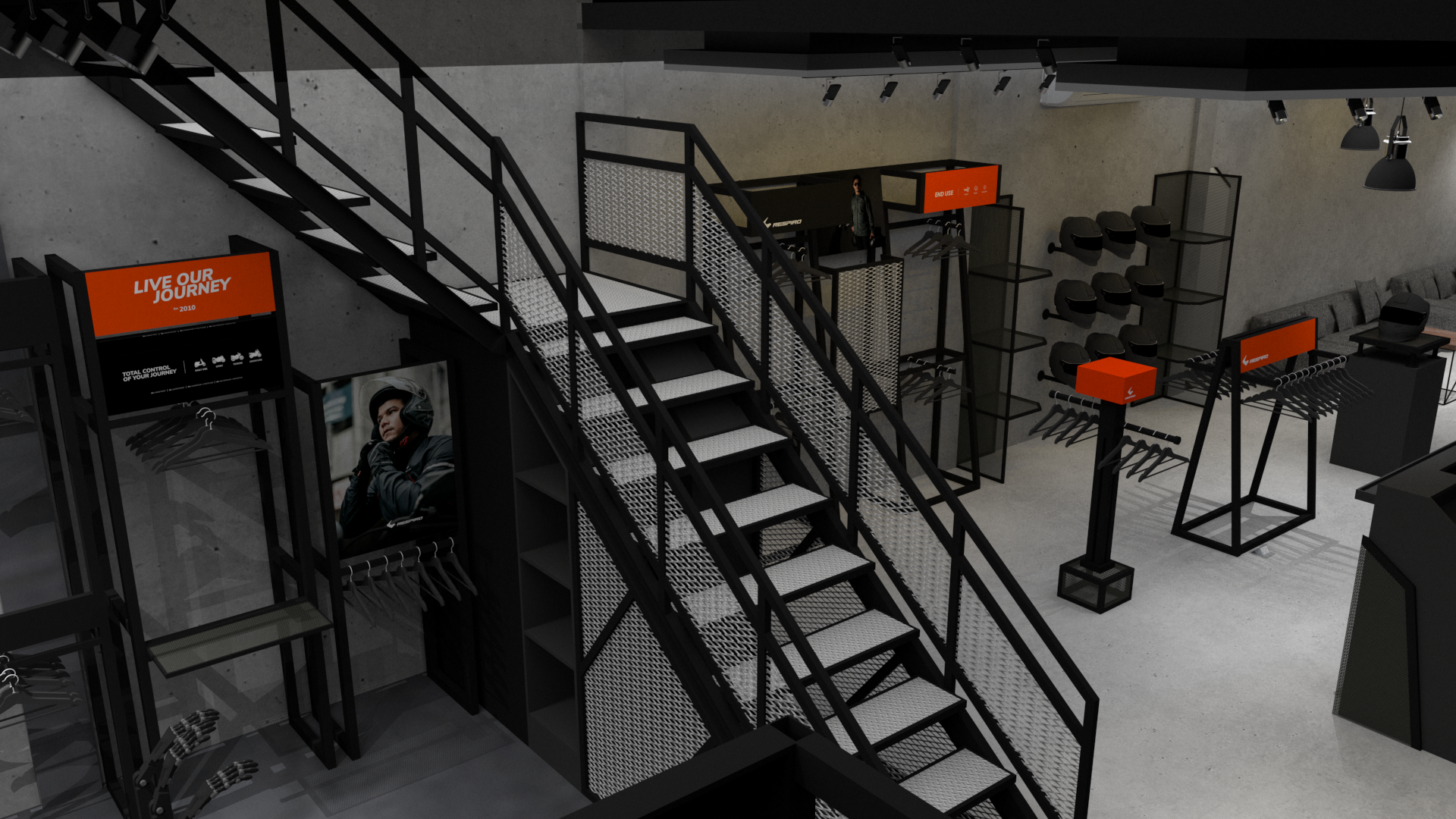 骑行服装商店设计丨Titik Hilang Design Studio-17