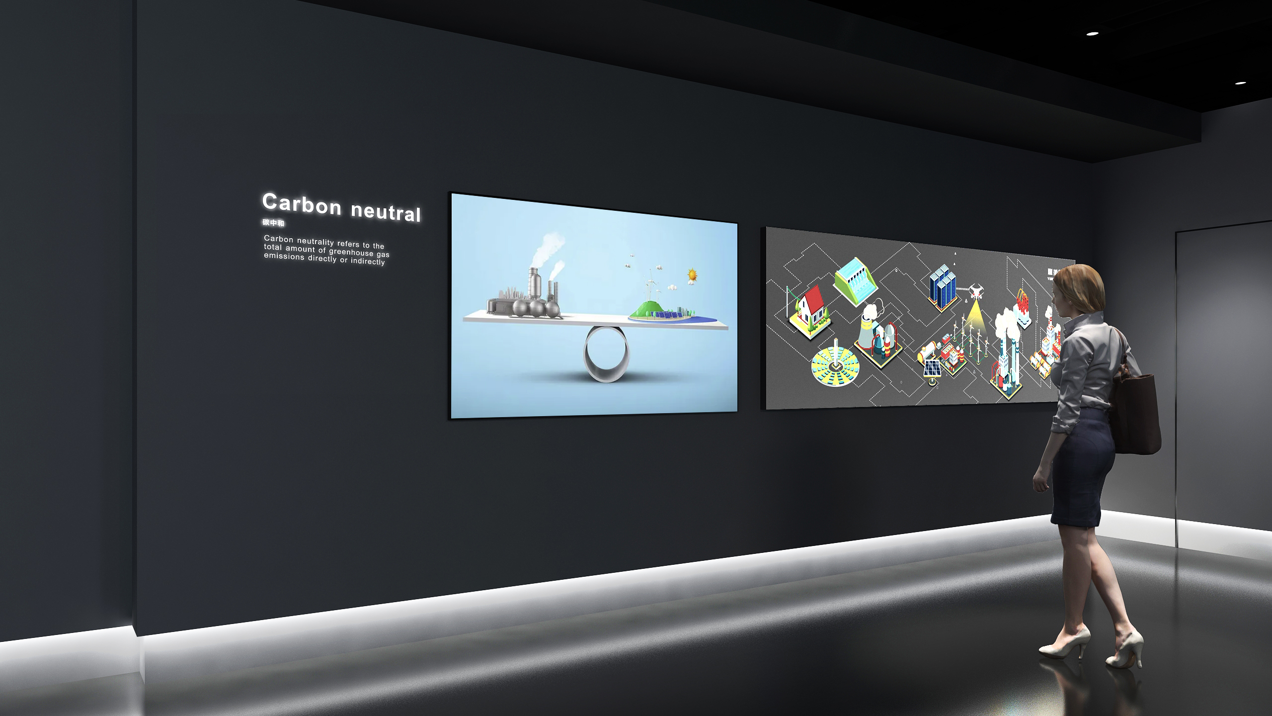 上海先锋企业展厅革命  森克思科技暗黑系展厅设计丨中国上海-51