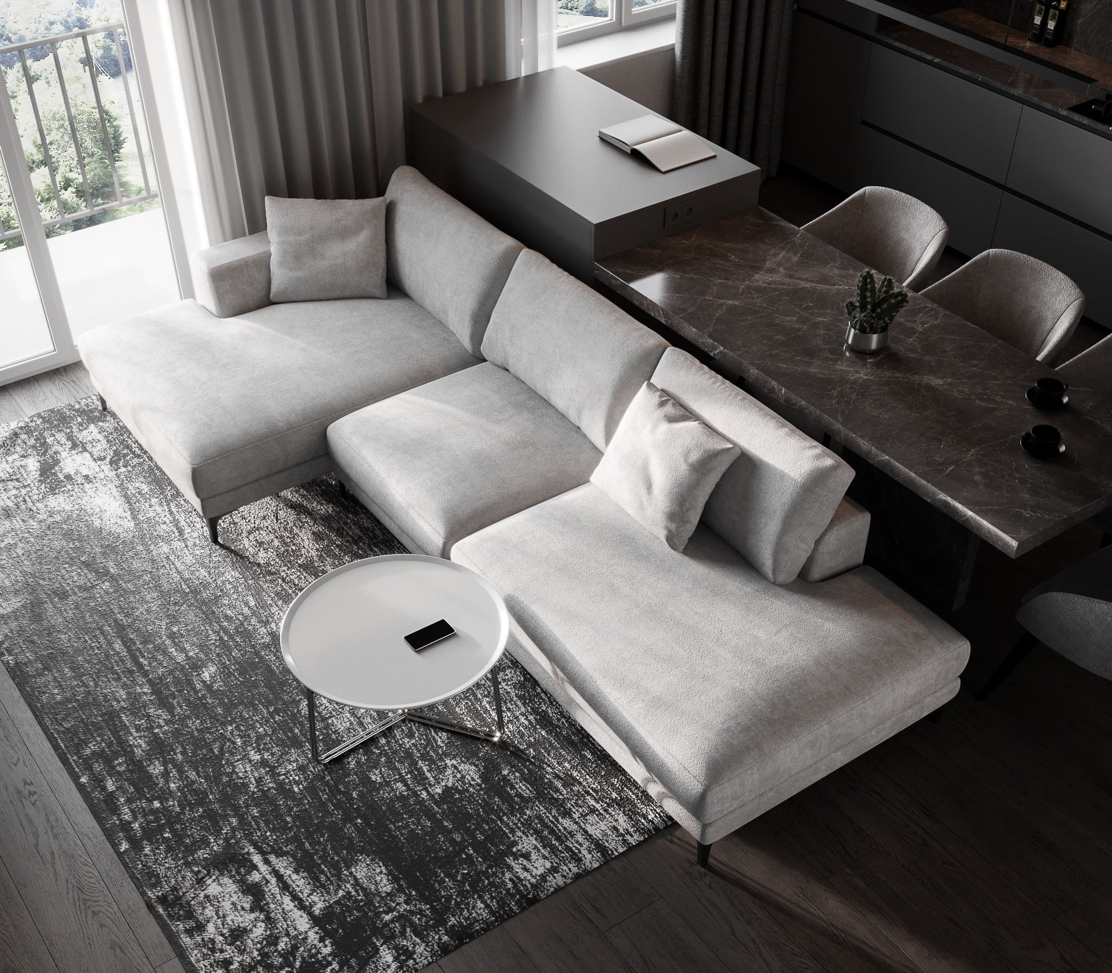 59㎡小空间公寓设计 超舒适！-3