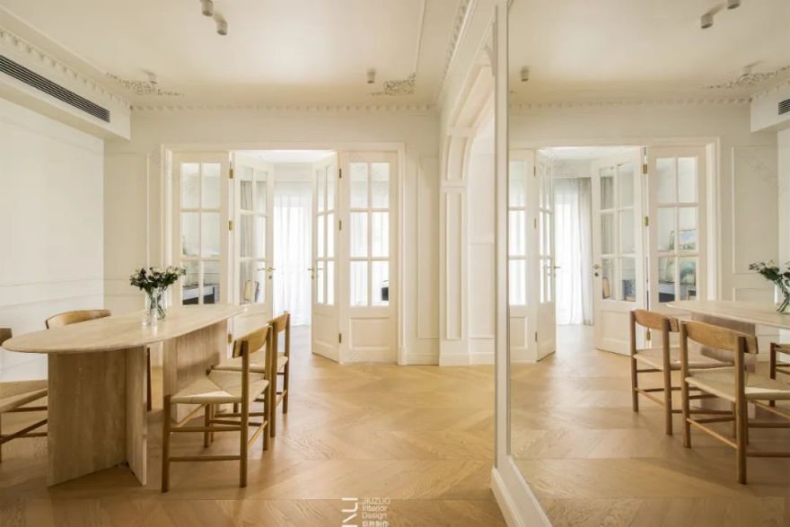 现代法式奶油风平层丨中国上海丨玖柞制作-0