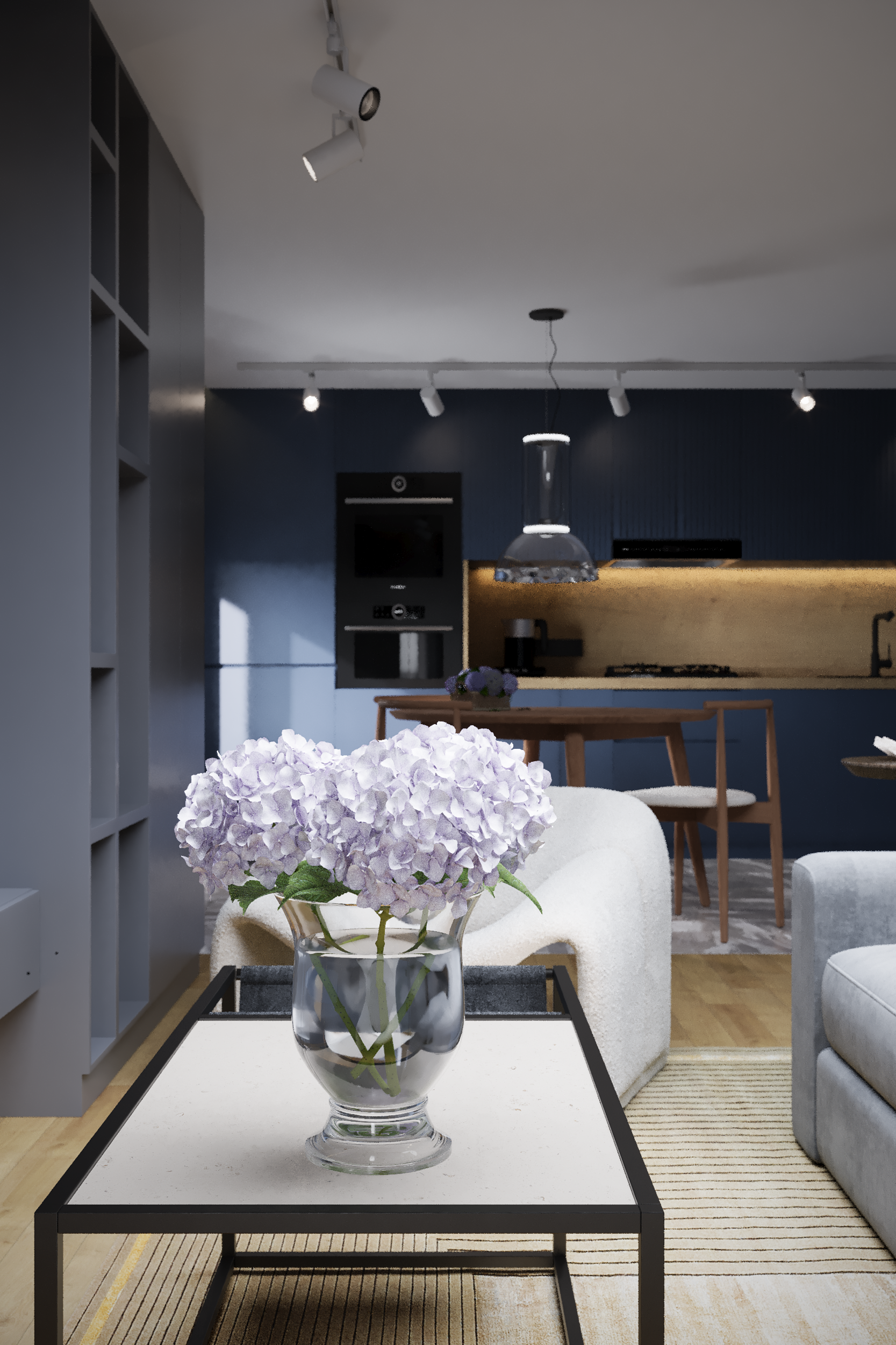 Гостинная частного дома 120кв-4