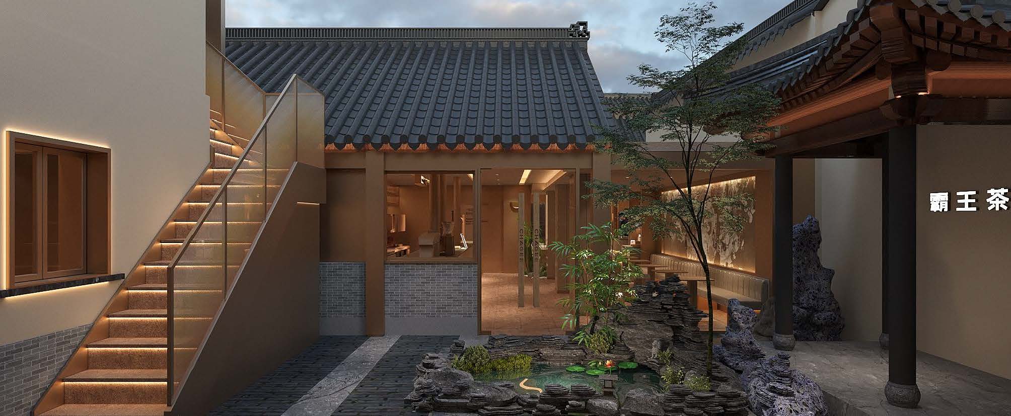 霸王茶姬扬州店（注：CHAGEE一般指霸王茶姬，这里结合语境推测是指其在扬州的门店，具体需根据实际情况确定） 丨中国扬州-11