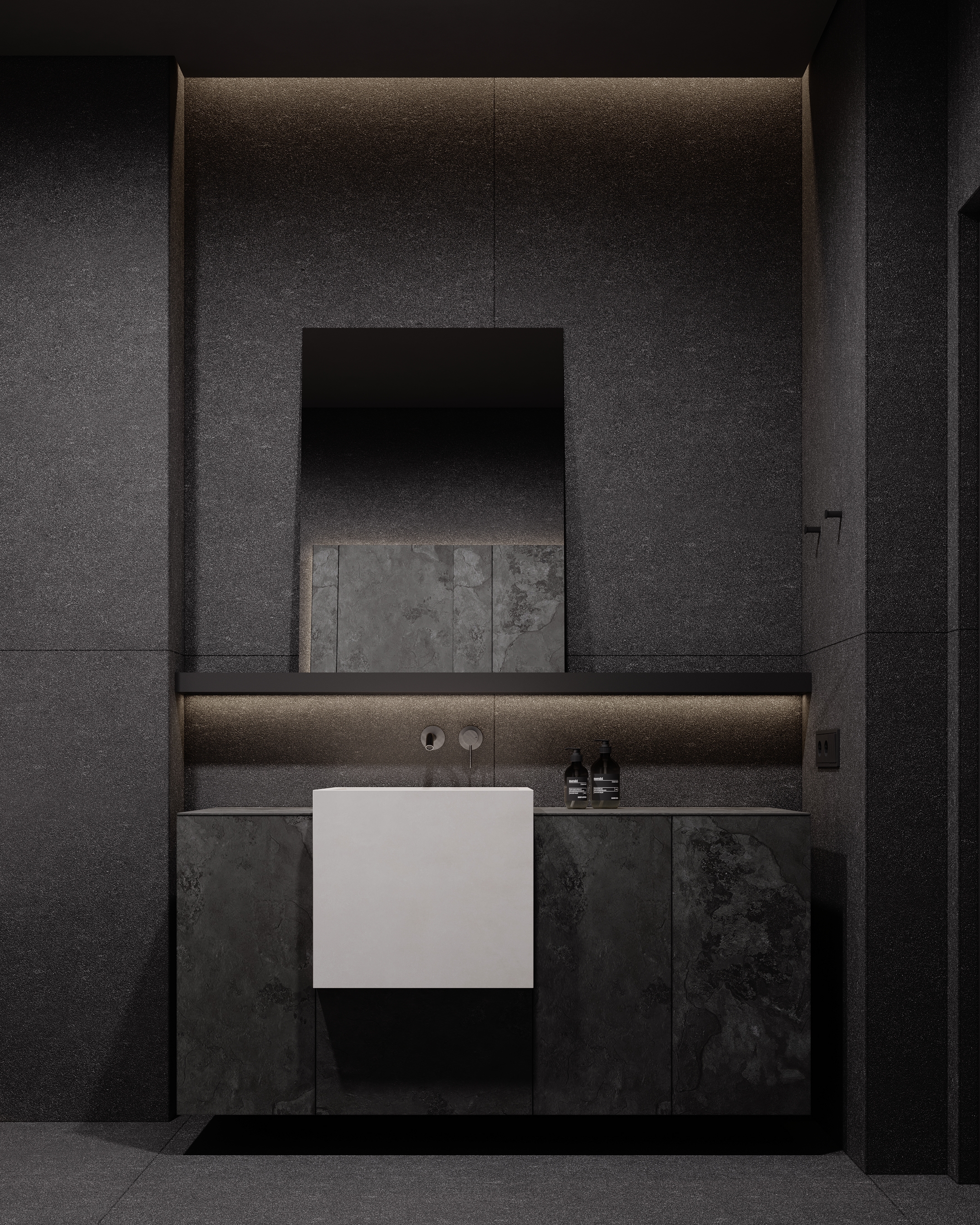 极简黑质感空间  打造精致沉稳住宅！-39