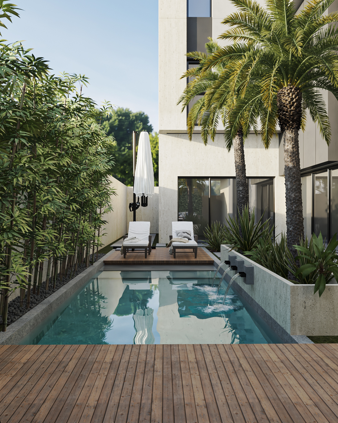 Luxury villa landscape-15