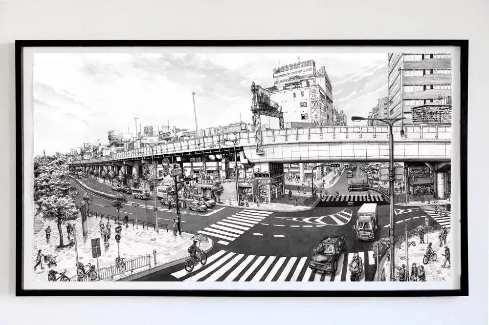 法国艺术家托马斯·达提格斯手绘中国全景建筑,细节震撼!-121