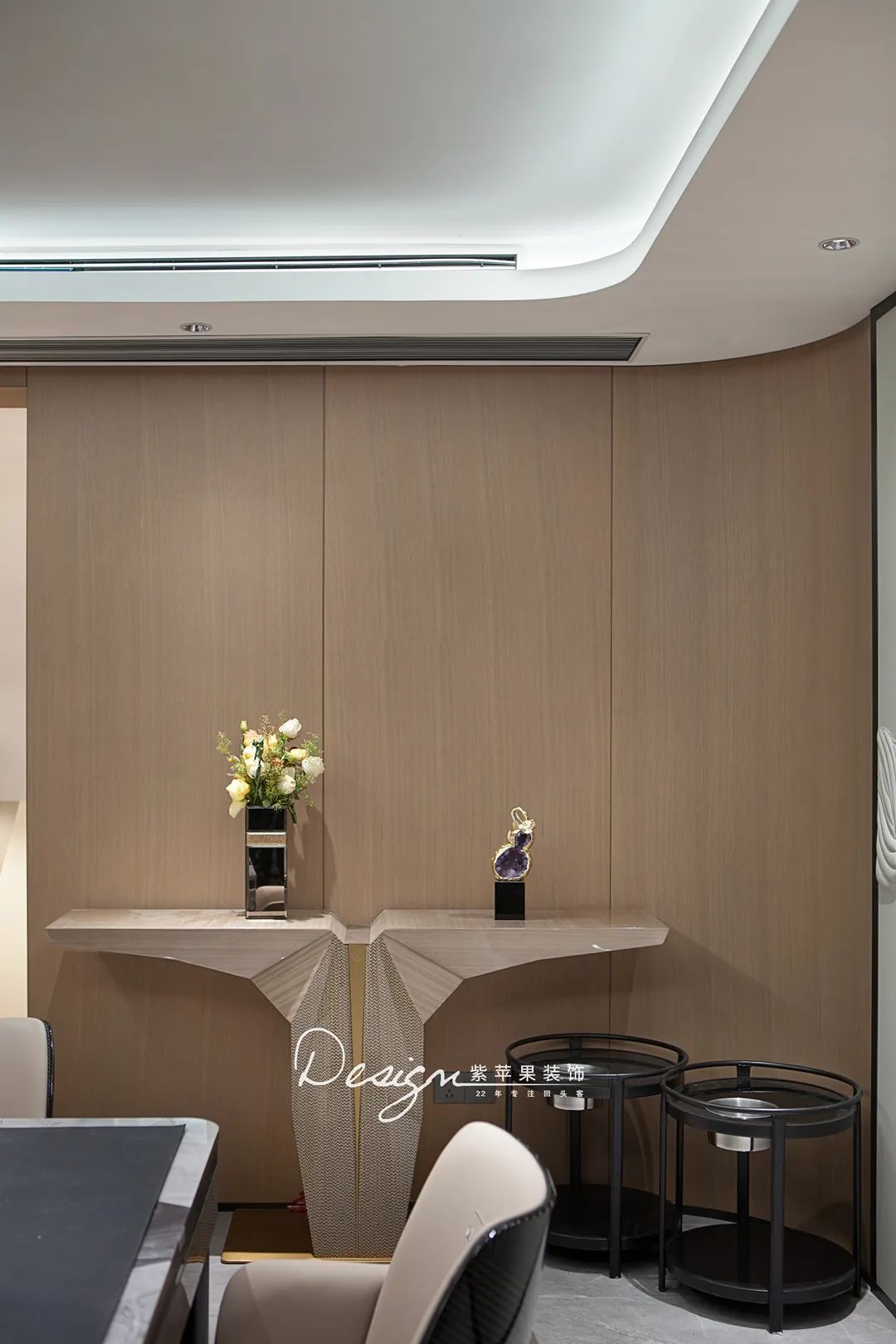 300㎡木质与石材奏响现代风的自然和弦丨紫苹果全案设计-44