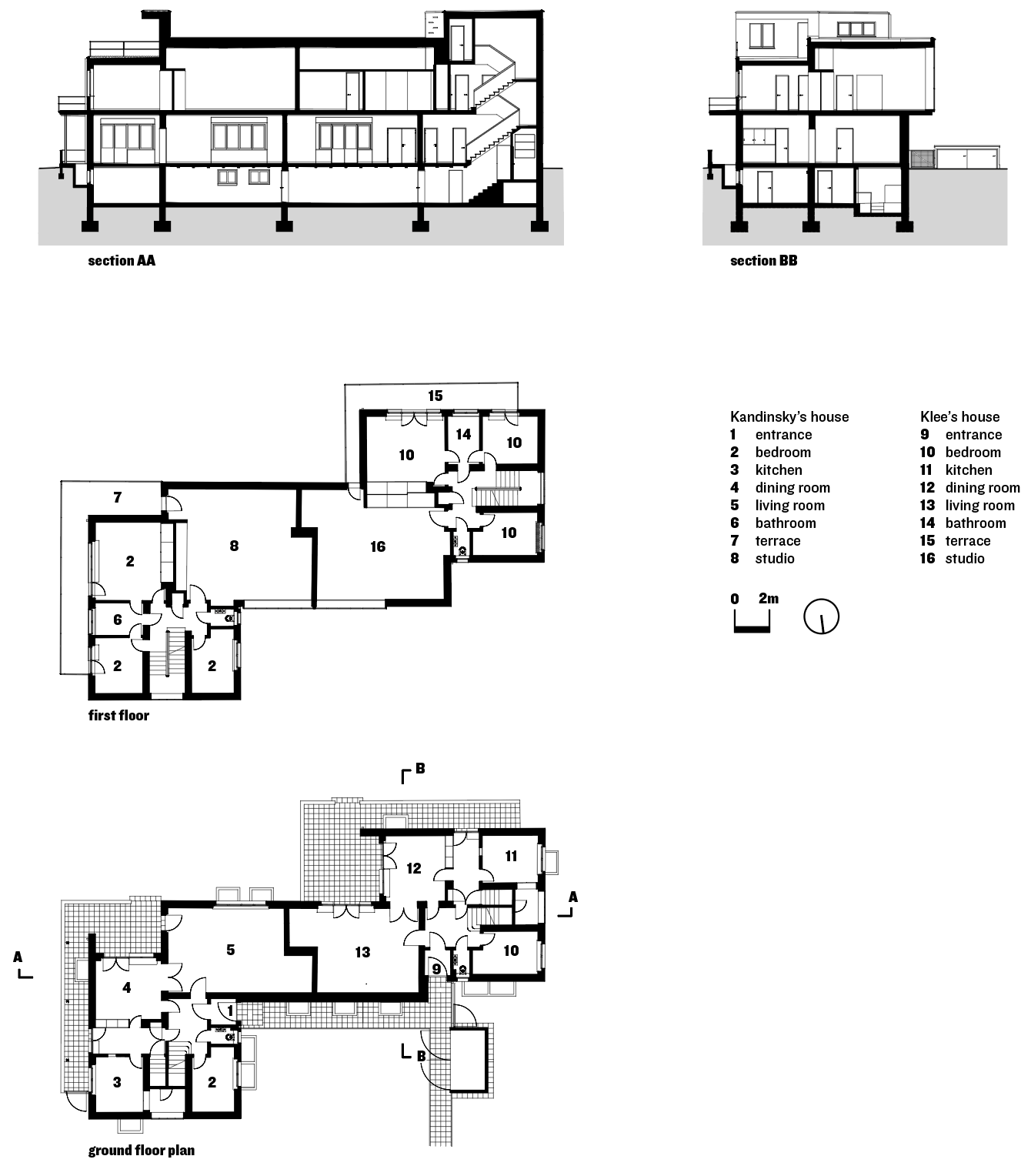 德国德绍康定斯基,克利大师住宅丨沃尔特·格罗皮乌斯,布鲁诺·菲奥雷蒂·马尔克斯建筑事务所等-34