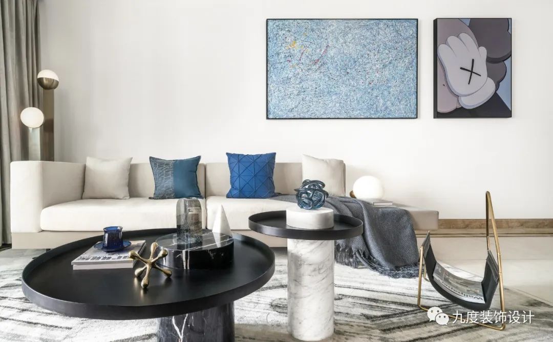 中海·锦江城 KAWS 风格样板间 | 摩登蓝色世界-14