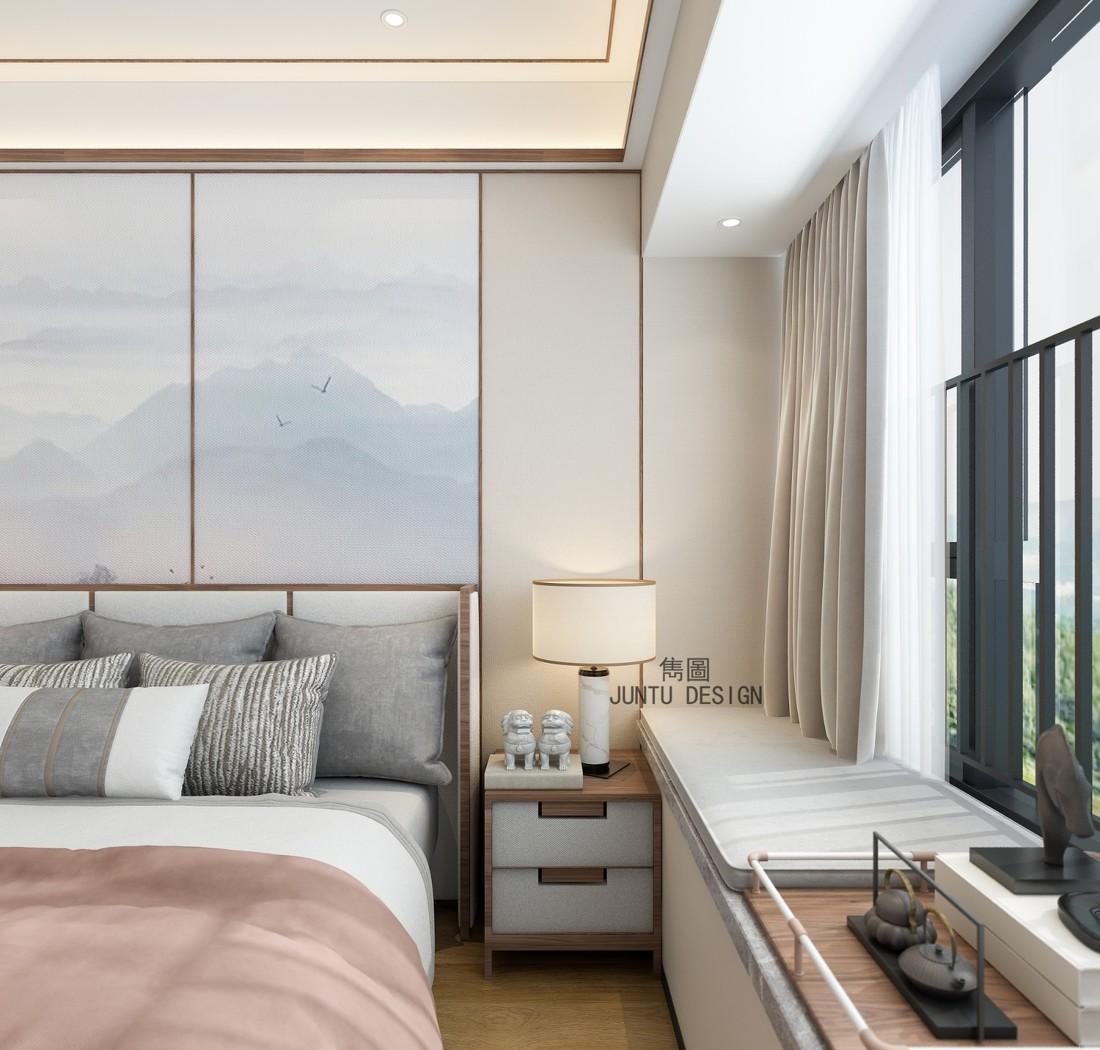 现代中式家居，拆墙扩容空间，原木与玻璃的通透之美-22