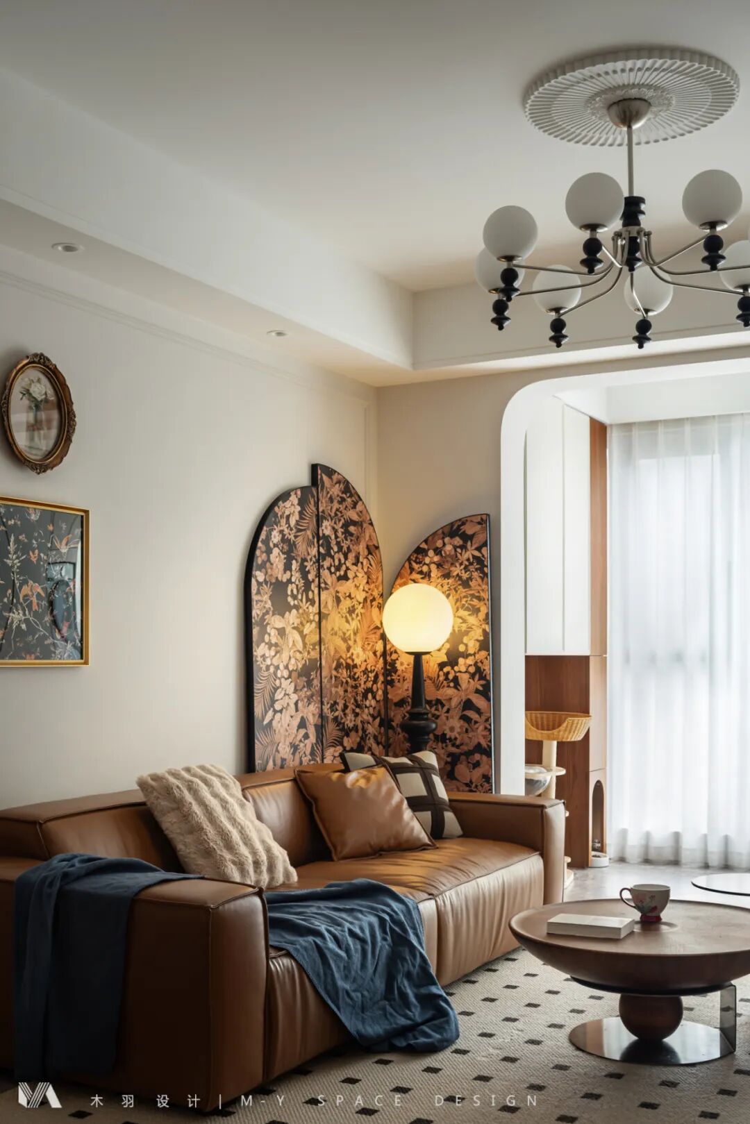 武汉木羽设计|135㎡万科公园，浪漫又复古的中古风，邂逅慢生活里的松弛感-20