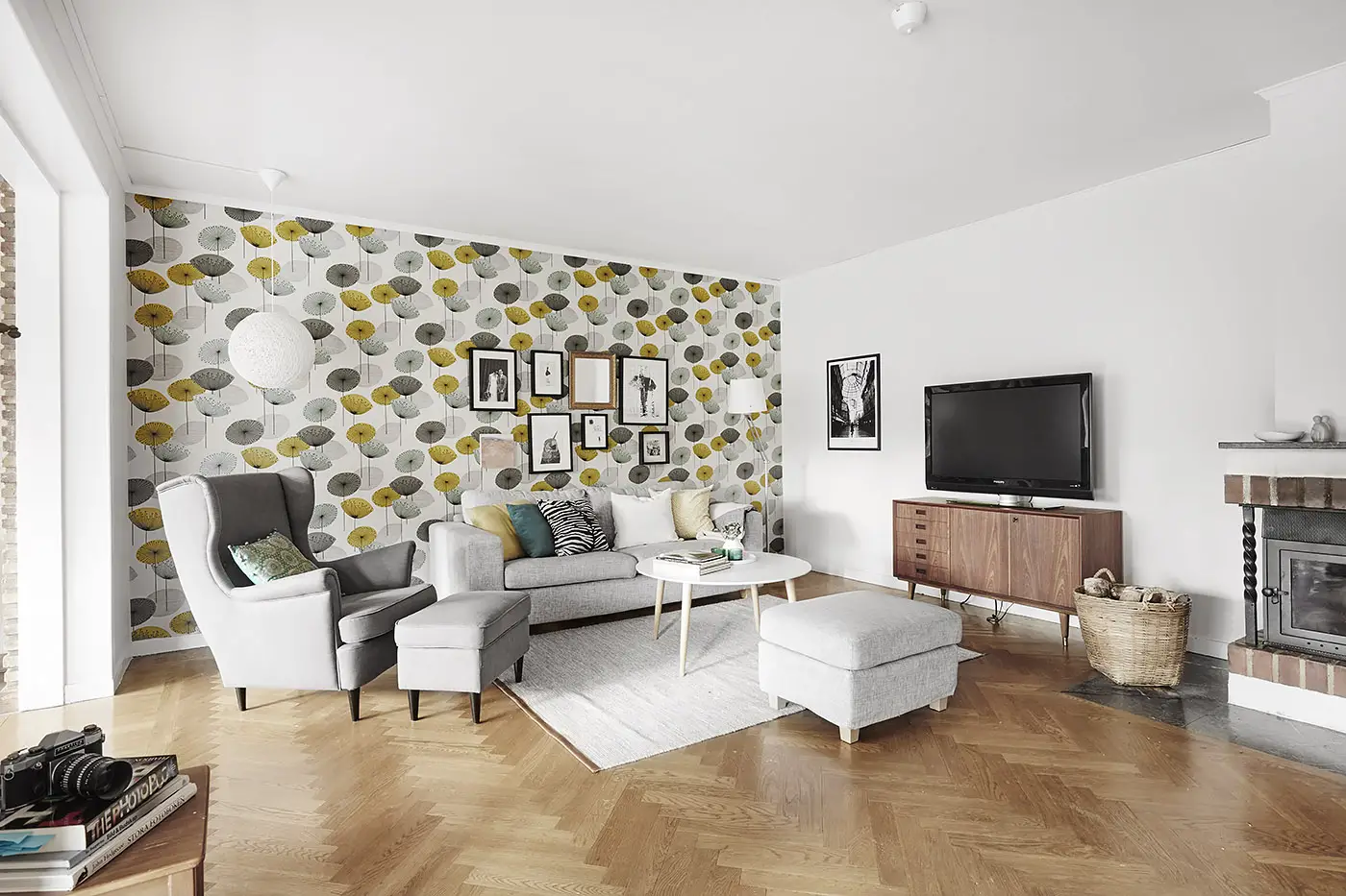 1955 年的独特家居 | 复古墙纸打造非凡空间-4