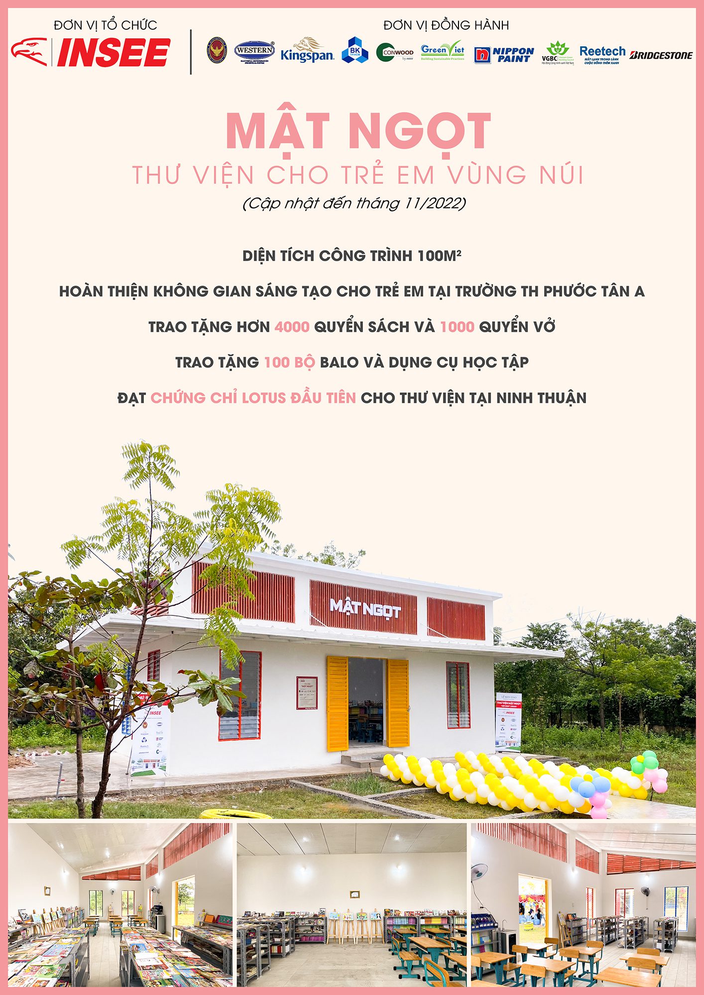 “Mật Ngọt” – 山区儿童图书馆丨胡志明市工业大学学生团队-79