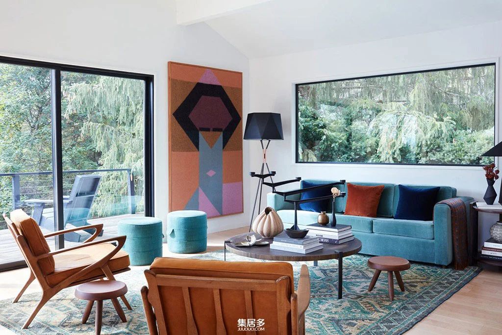 哈德逊河谷乡间别墅设计中的多彩点缀-0