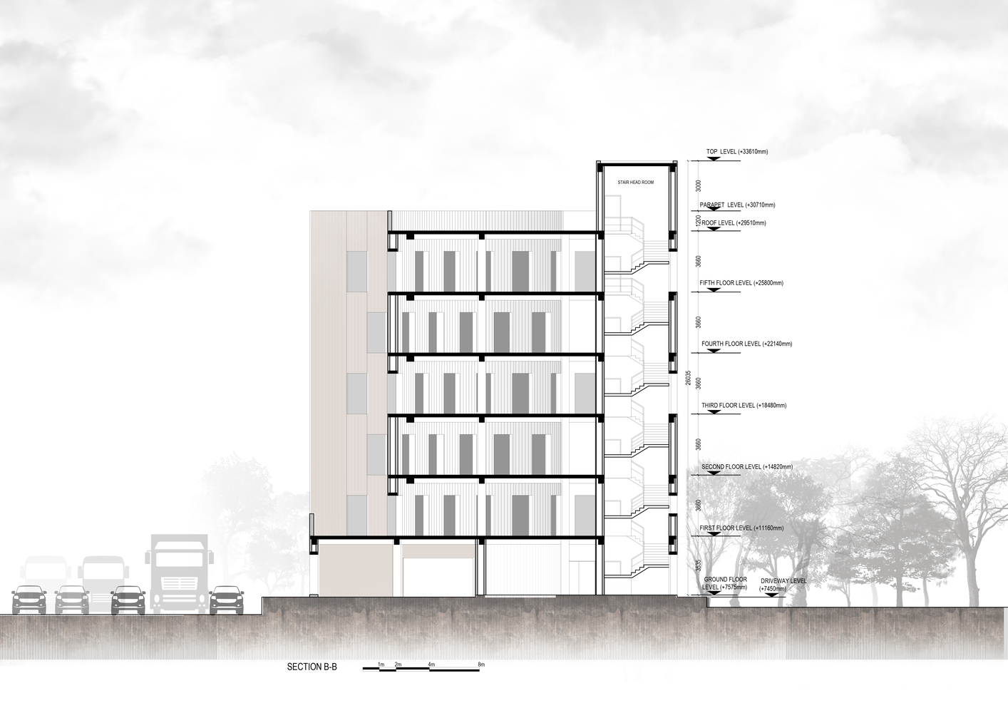 孟加拉道路和公路部外国援助项目办公楼丨框架建筑师-42