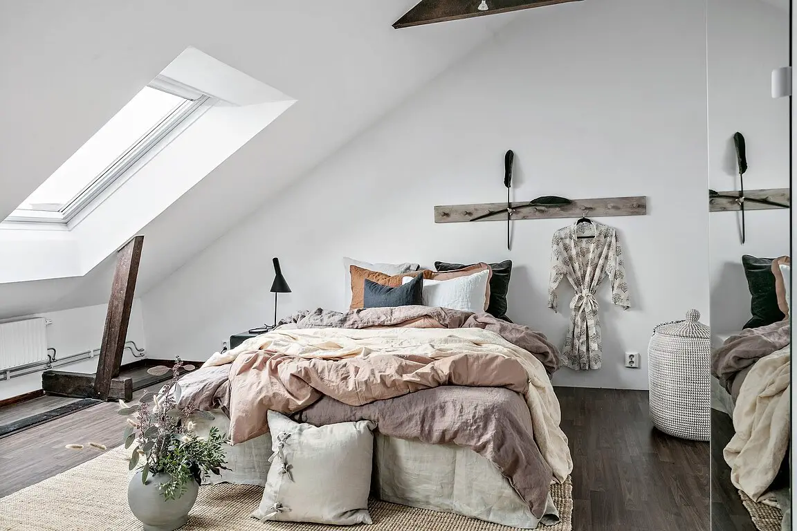 瑞典 59 平米城市阁楼公寓，打造温馨城市避风港-2