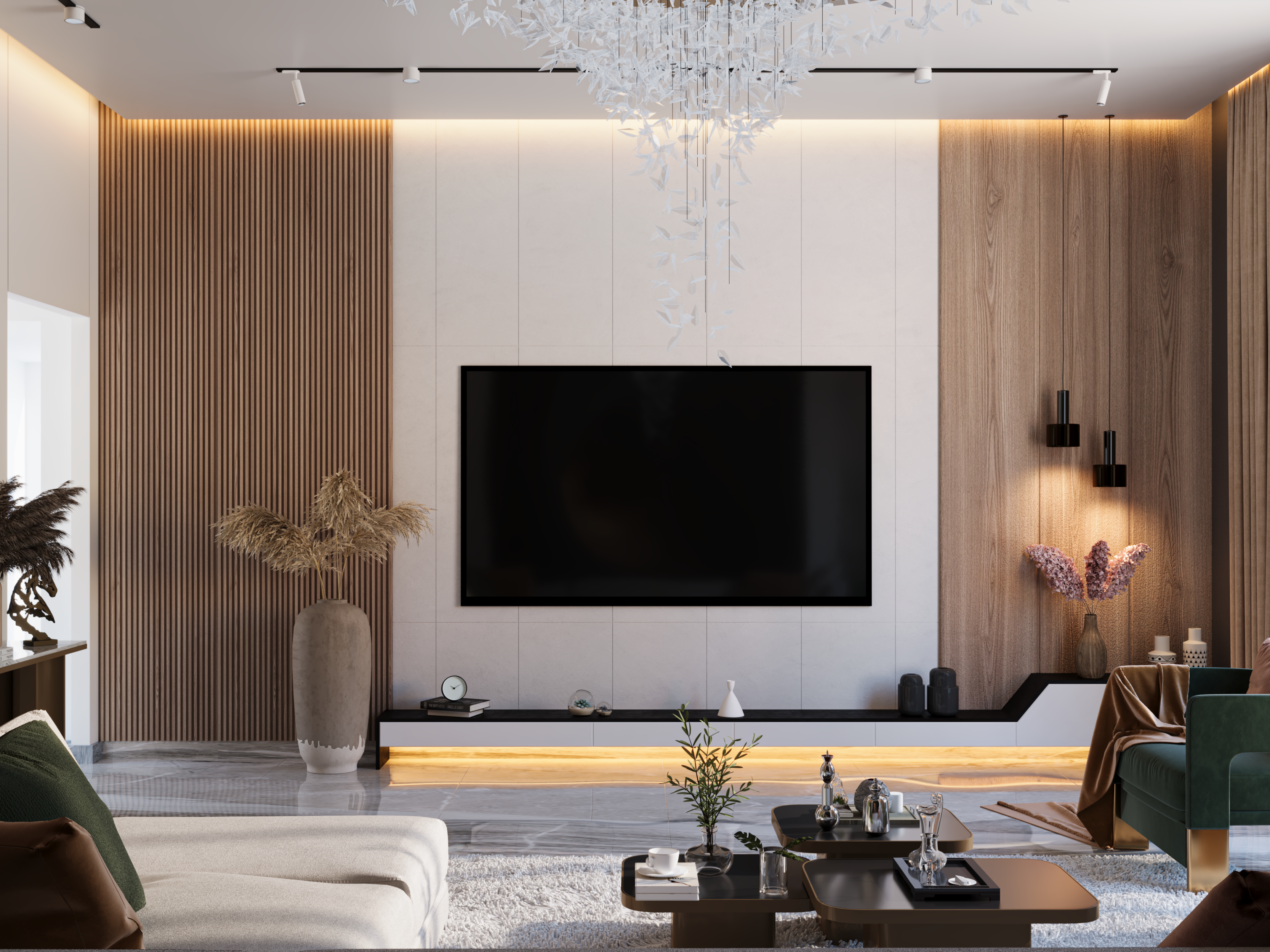 Lu·ury Living room Design（豪华客厅设计）丨埃及开罗丨Architect Mahmoud Abd EL Samea3-9