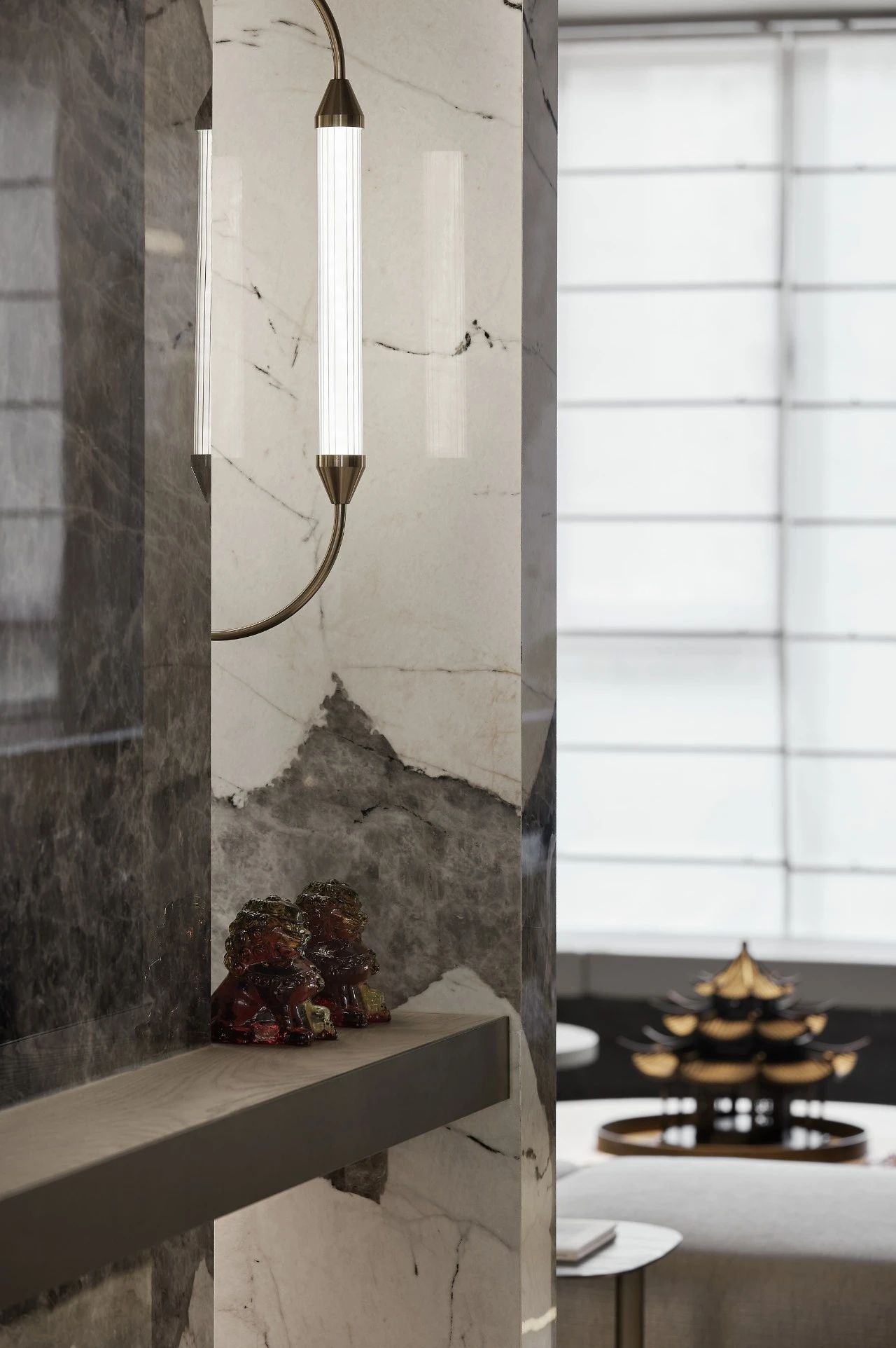 枫华金明府 156㎡极简宋风样板间丨中国开封丨上海筑详建筑装饰设计有限公司-29