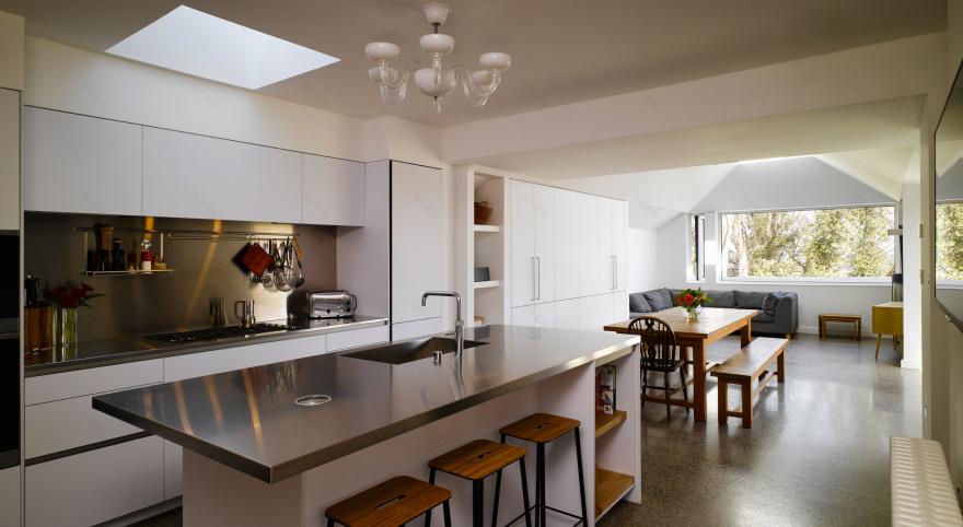 Zinc-clad roof tops extension to Dublin house by Arigho Larmour Wheeler-10
